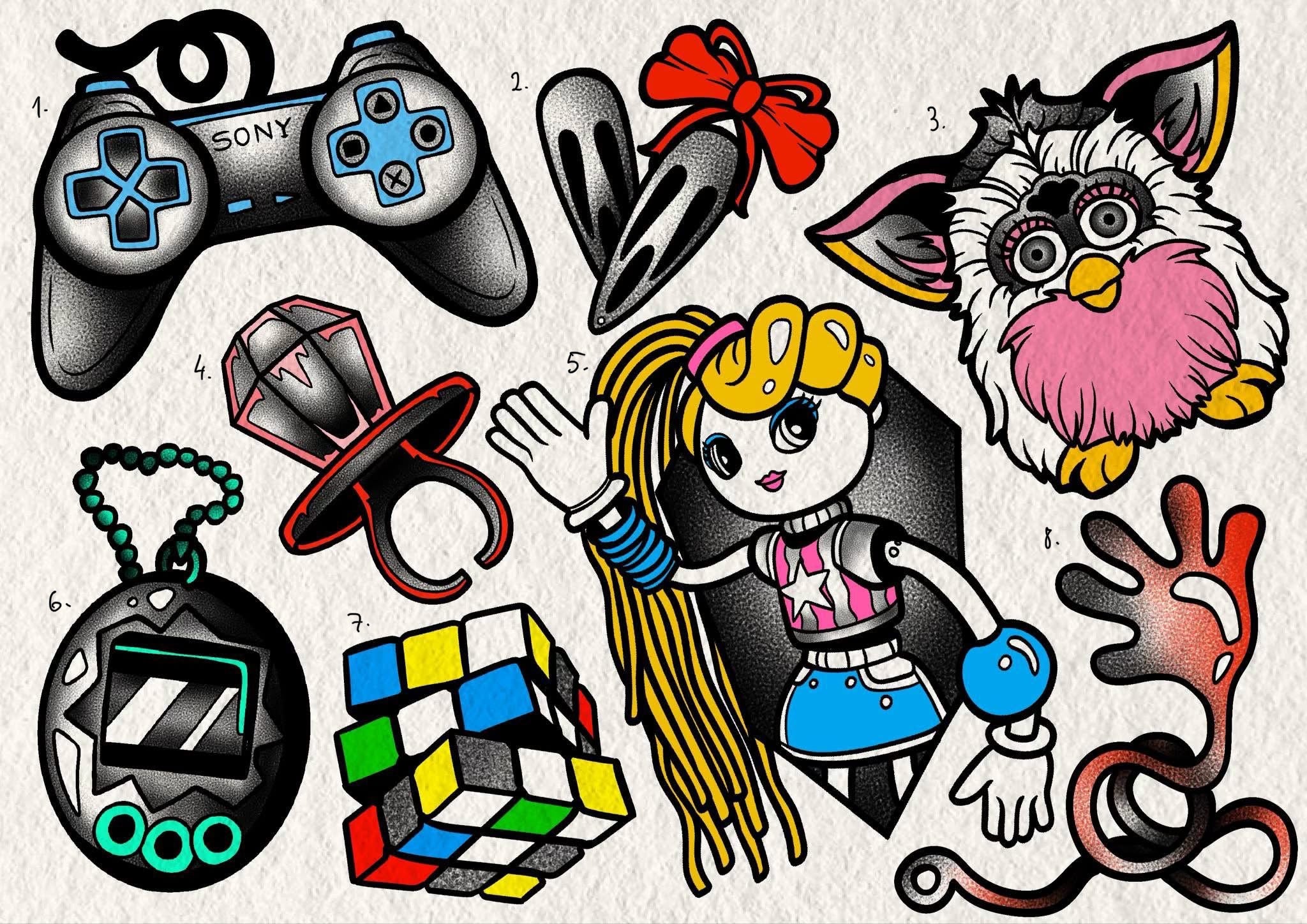 90's Nostalgia inspired designs by Emily (2025)