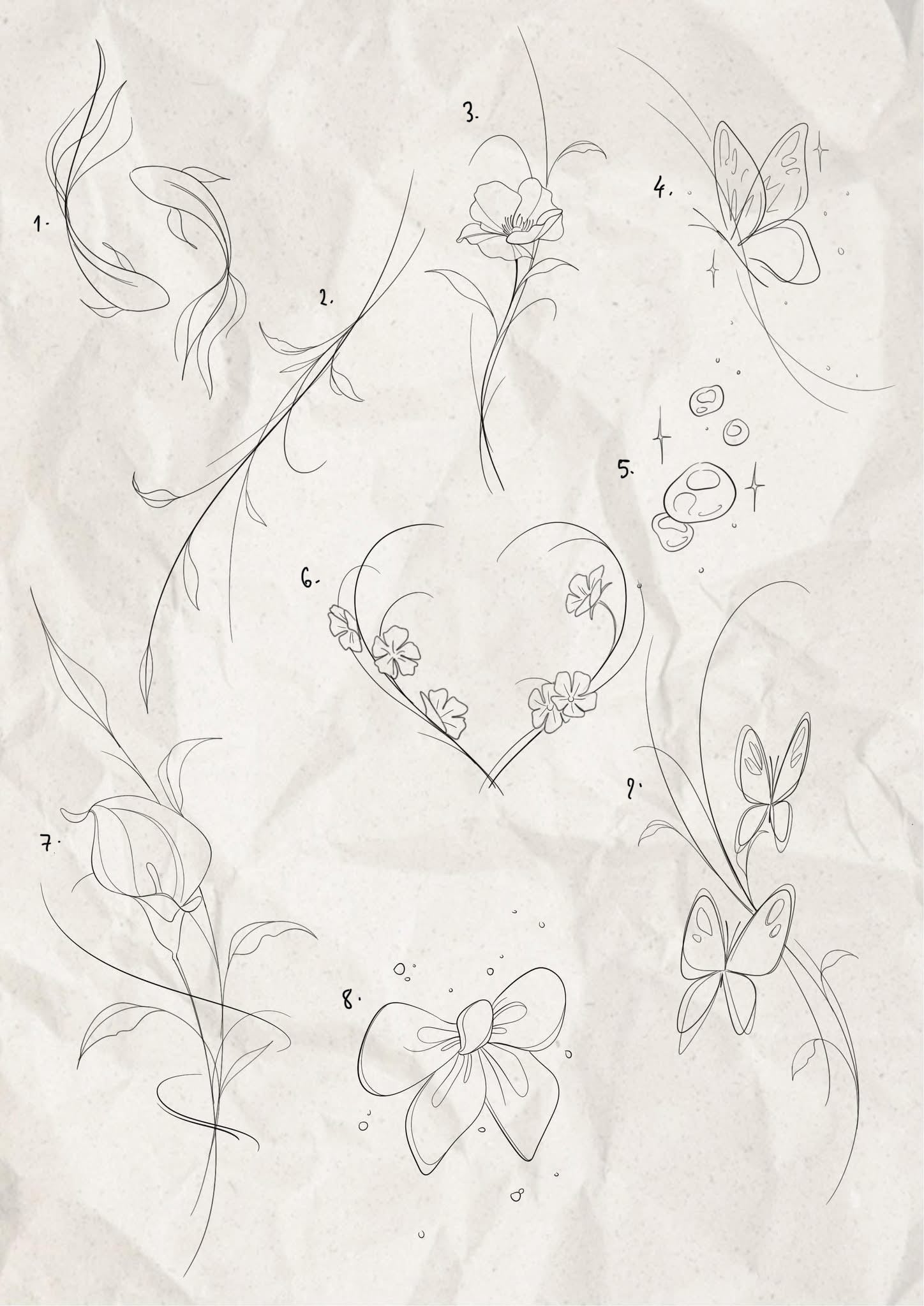 Fine Line and Illustrative inspired designs by Song (2025)