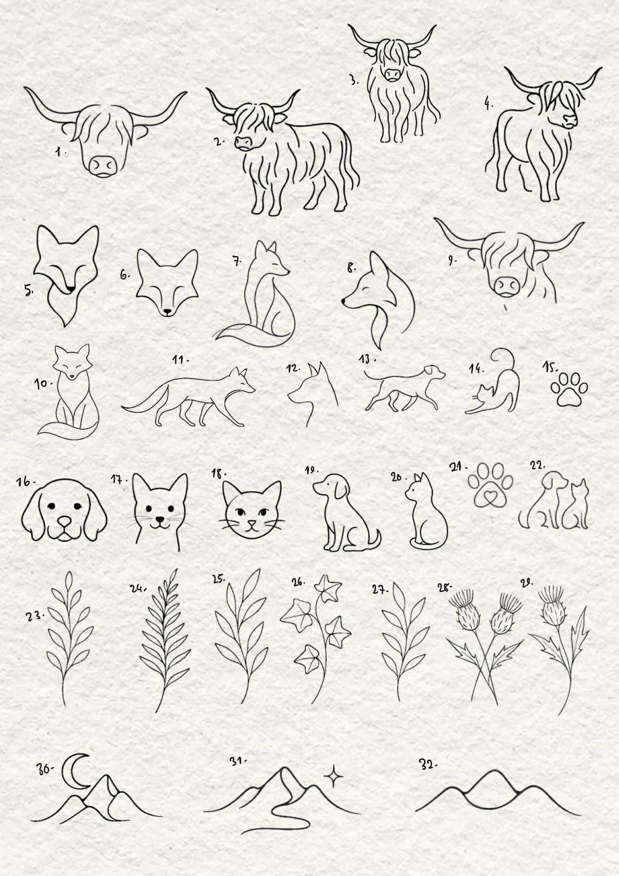 Fine Line and Illustrative inspired designs by Yasmim (2025)