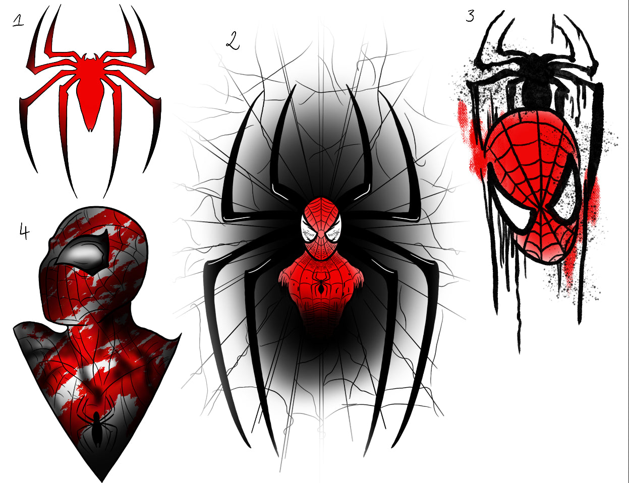 Marvel and DC inspired designs by Zuzanna