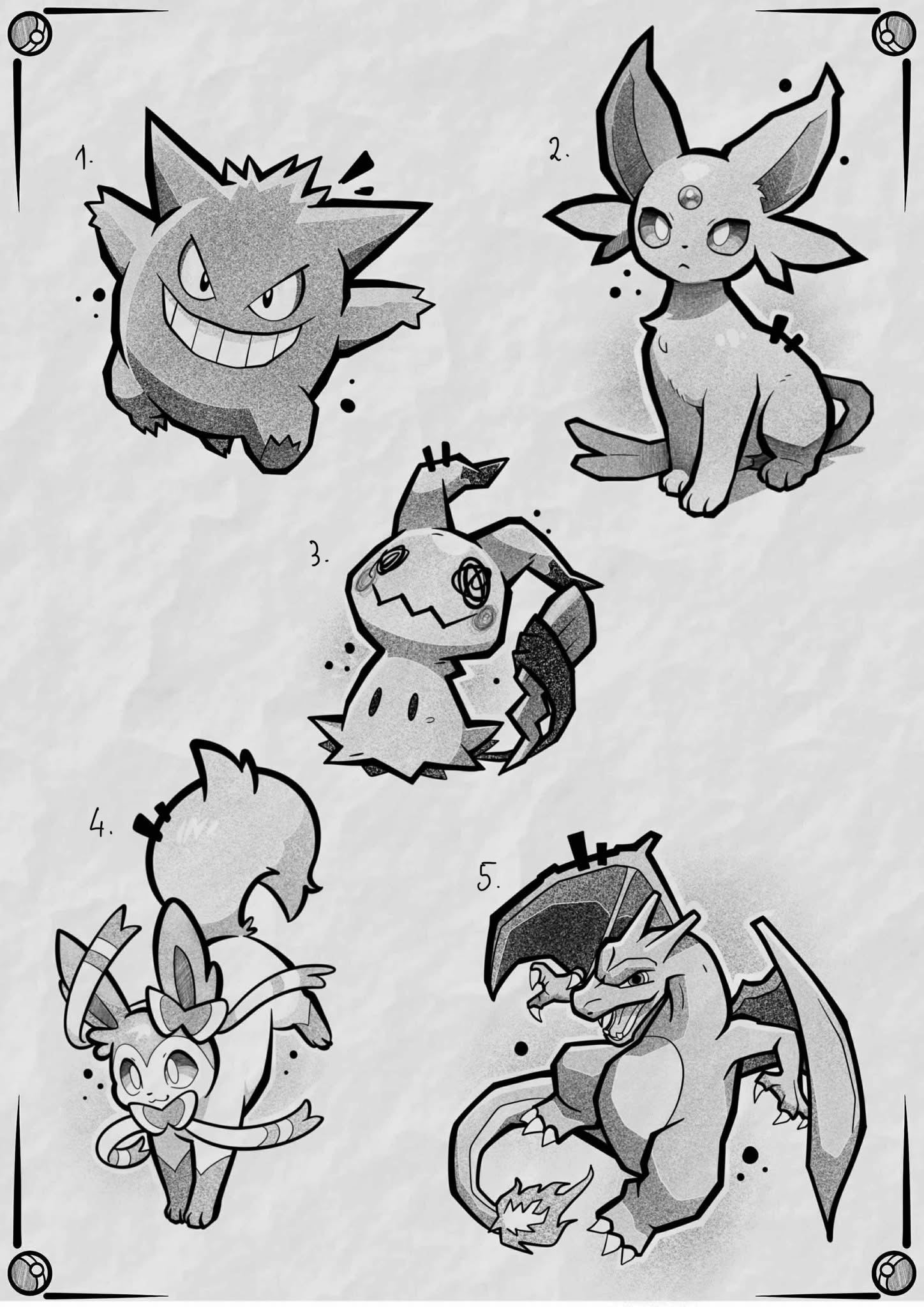 Pokemon Round 2 inspired designs by Jakub (2025)