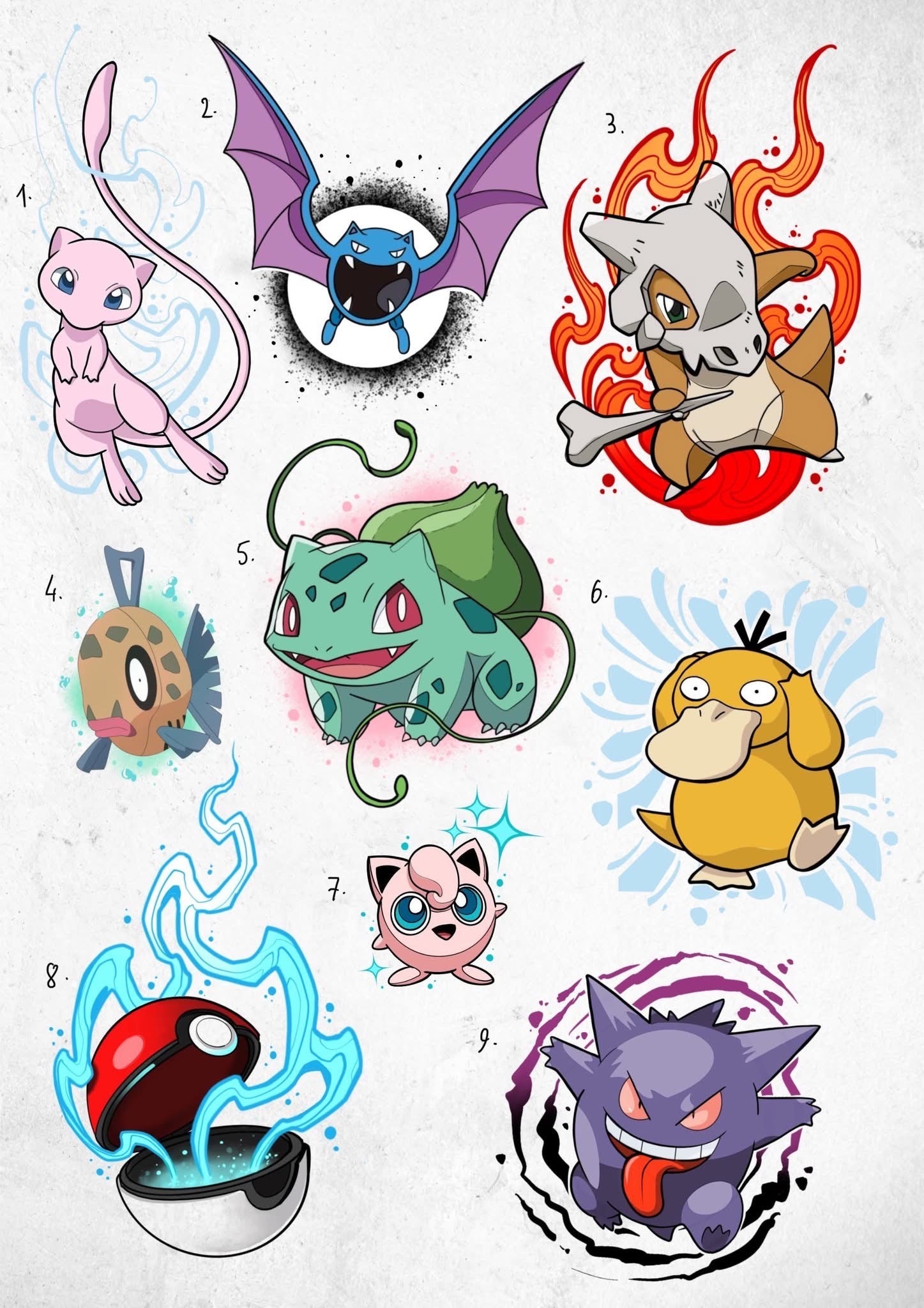 Pokemon Round 2 inspired designs by Tomas (2025)