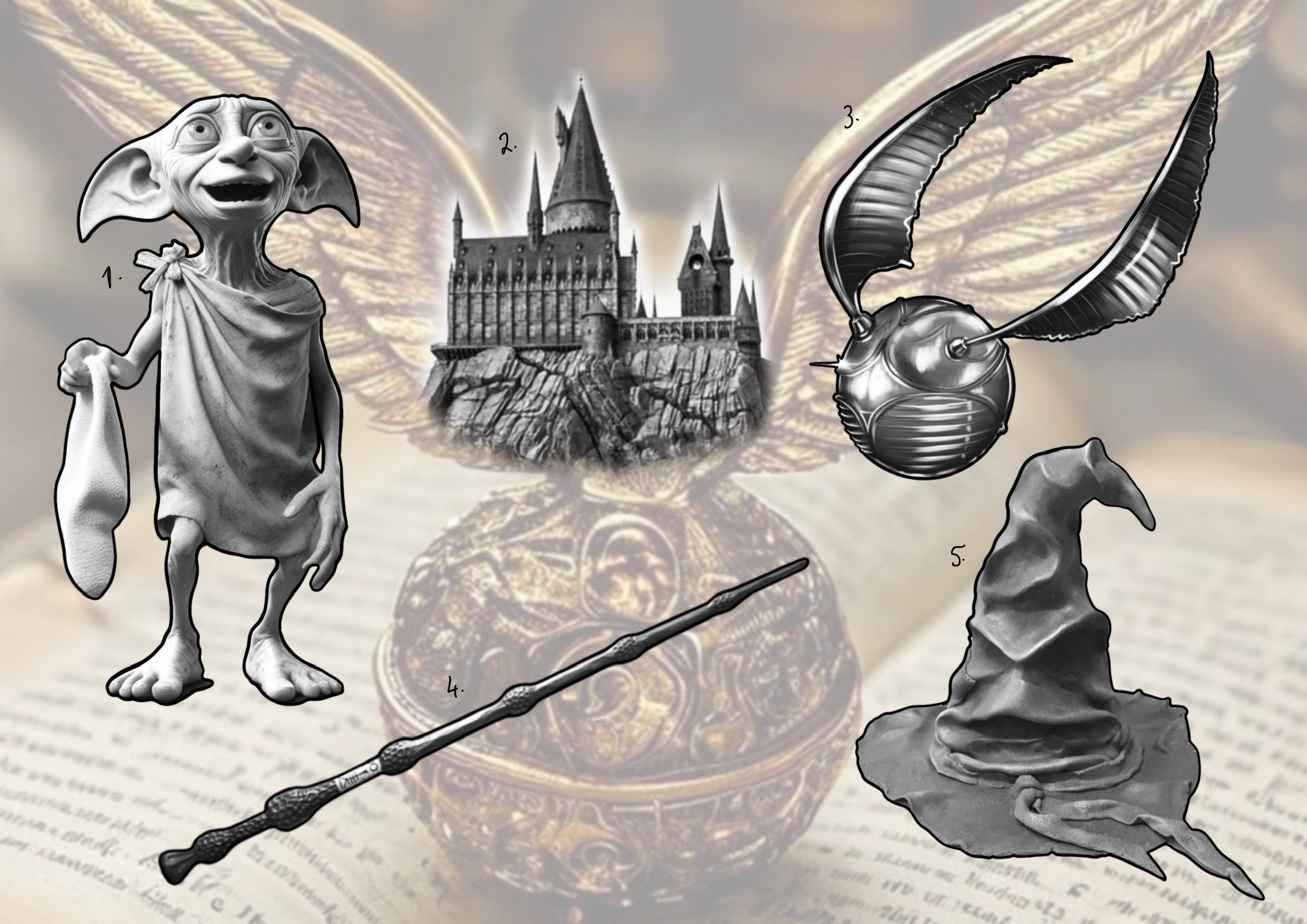 Harry Potter inspired designs by Ivan (2025)