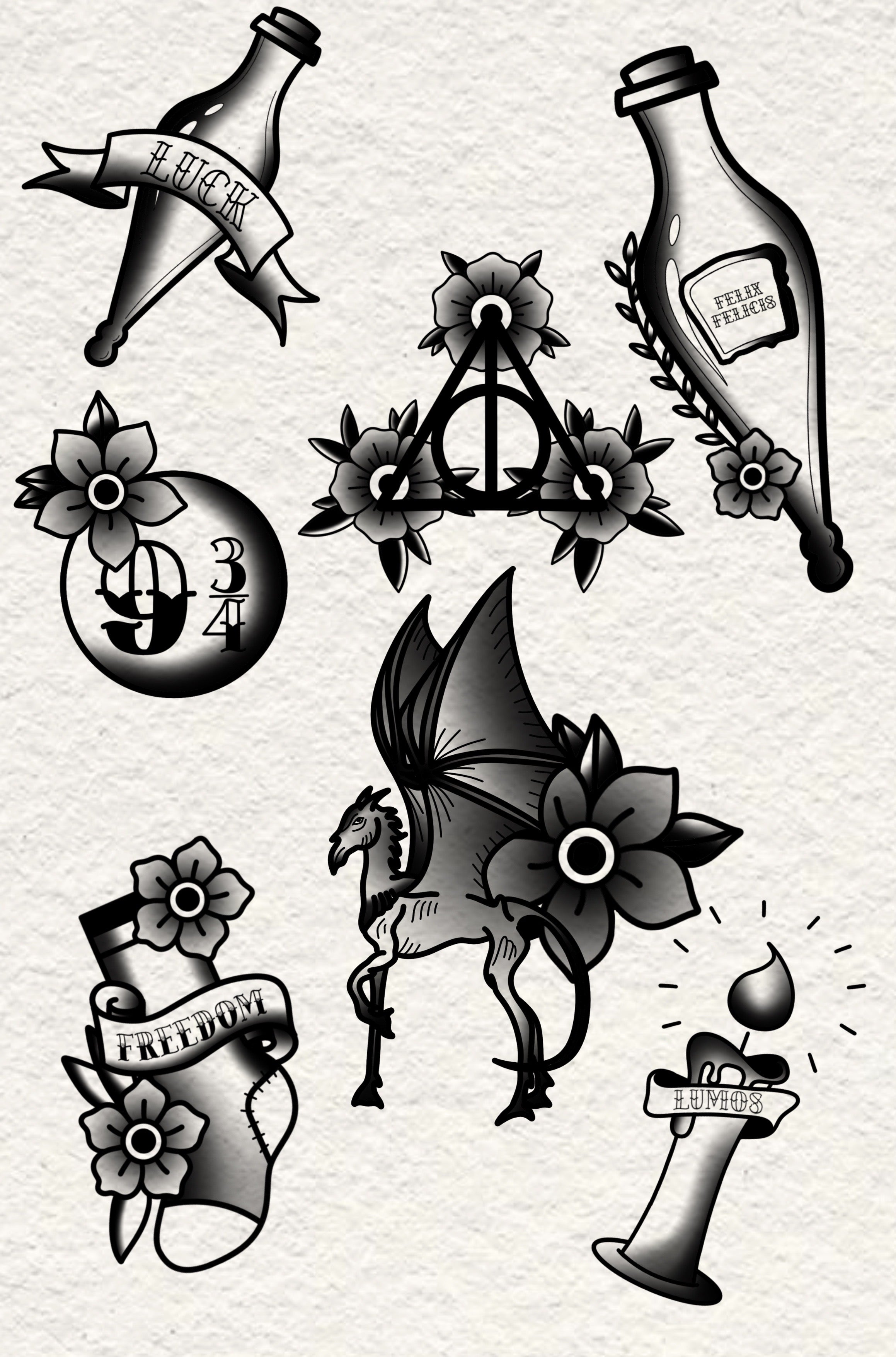Harry Potter inspired designs by Veronika