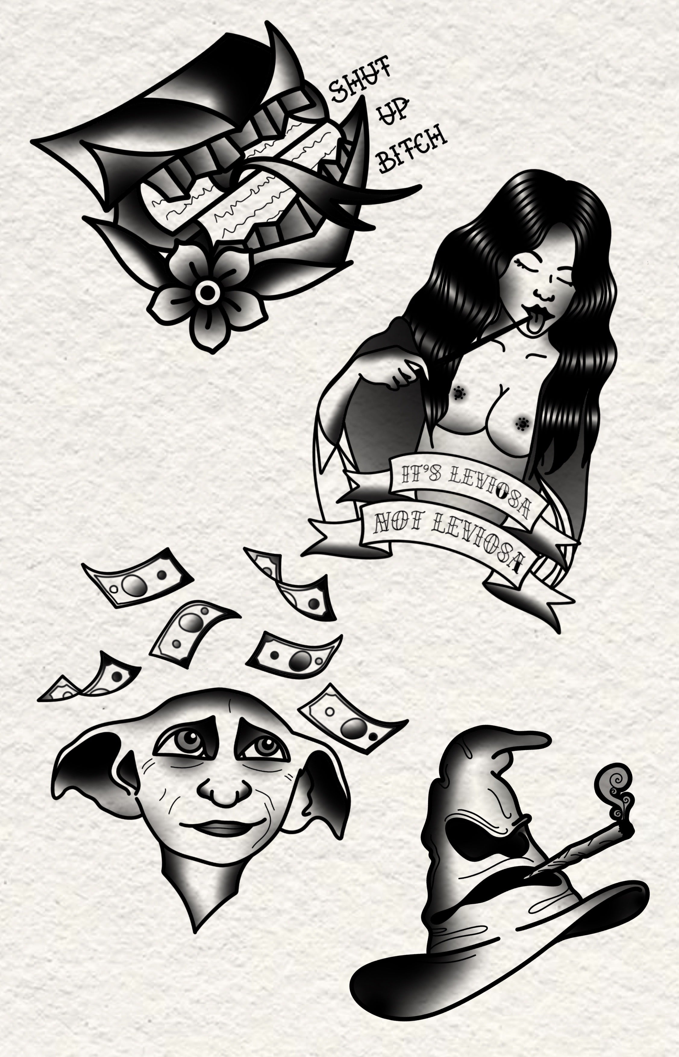 Harry Potter inspired designs by Veronika