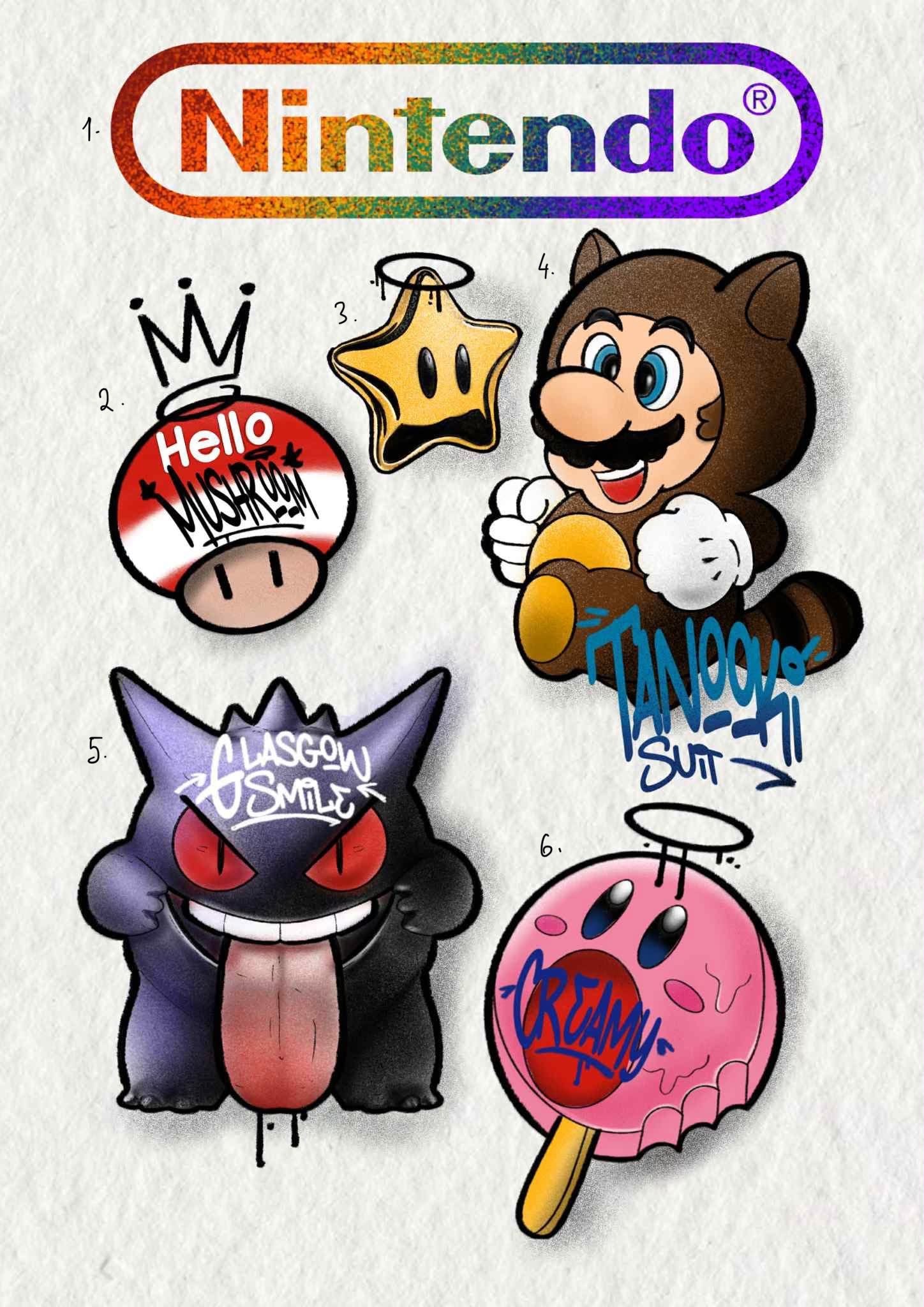 Nintendo inspired designs by Nanchung (2025)