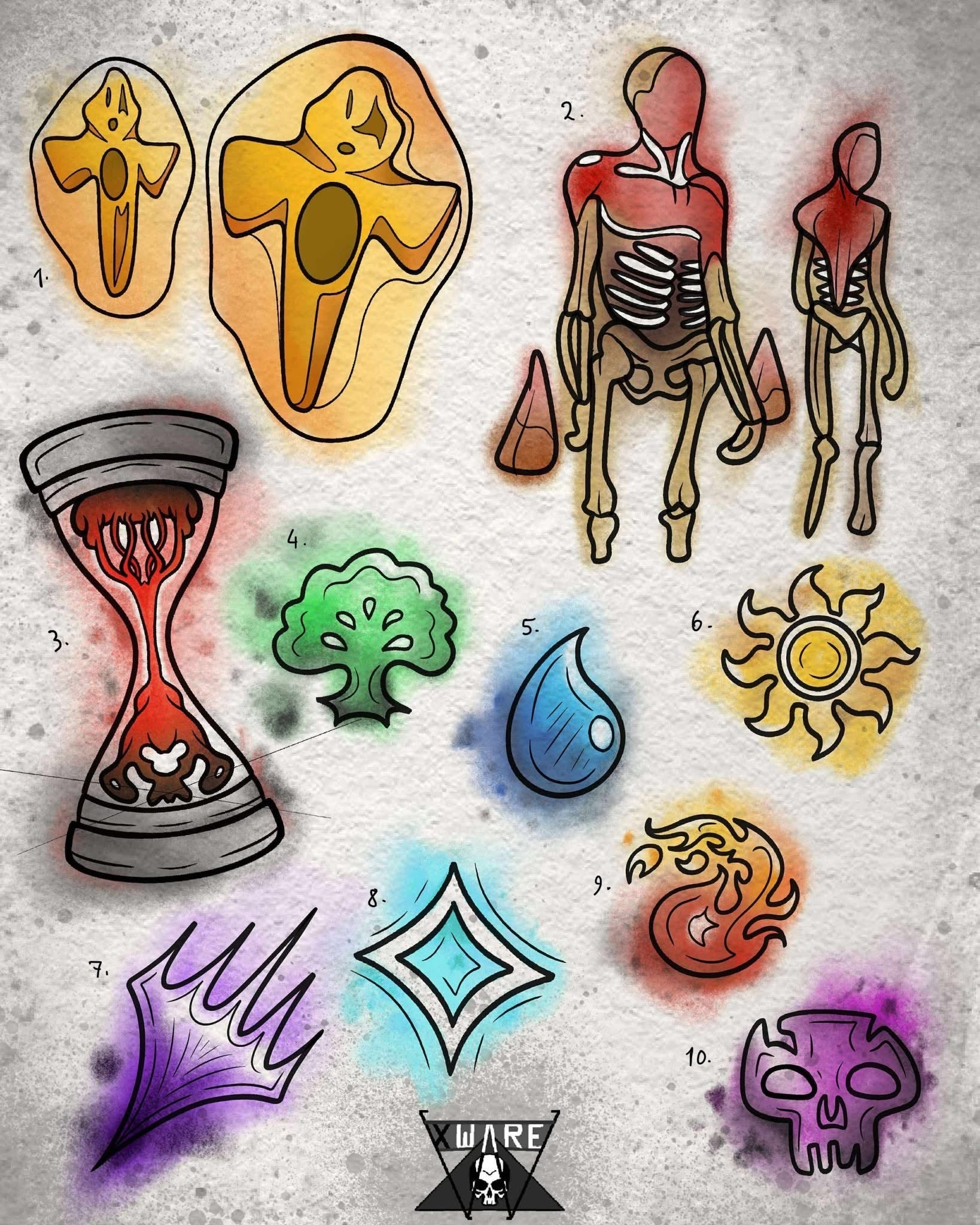 Magic: The Gathering inspired designs by Emily (2025)