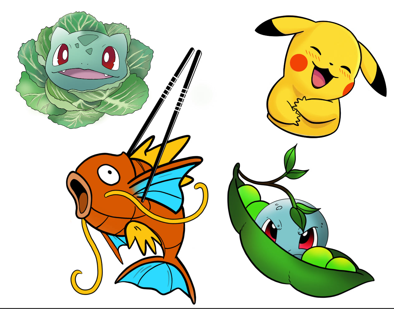 Pokemon inspired designs by Zuzanna