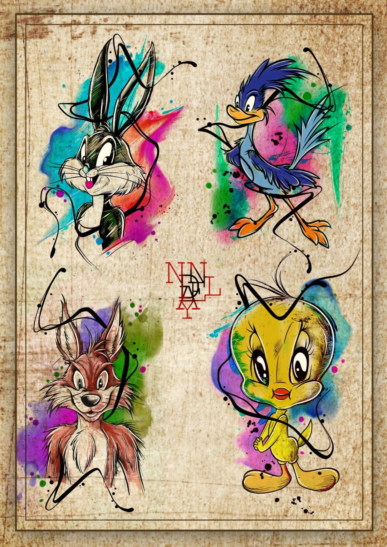 Cartoon Network inspired designs by Daniel
