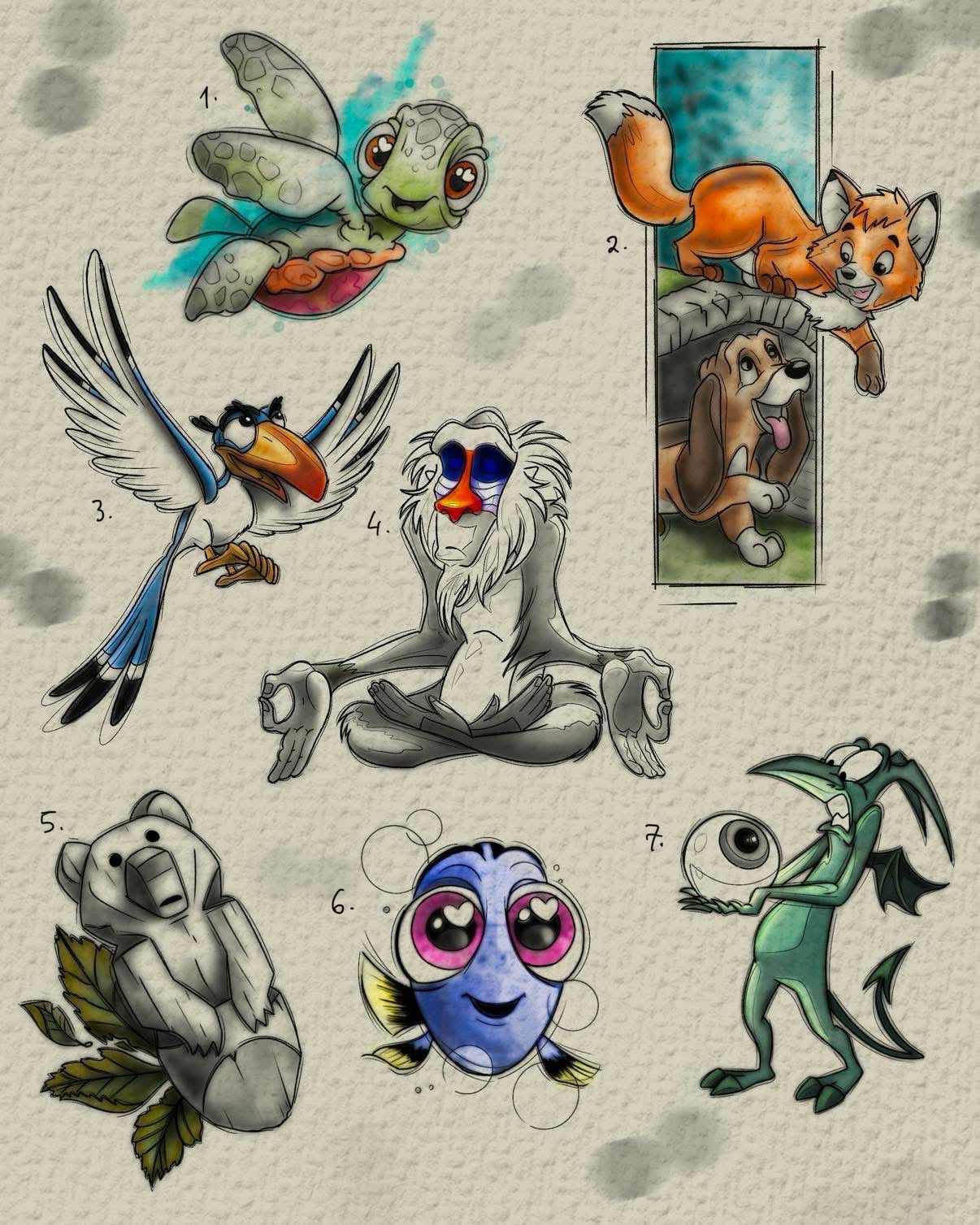 Disney/Pixar inspired designs by Felipe (2025)