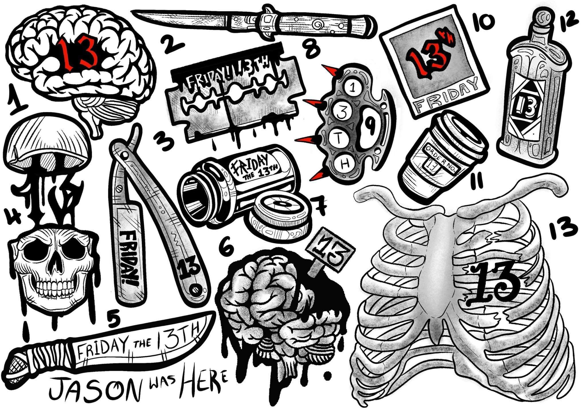 Friday 13th inspired designs by Emily