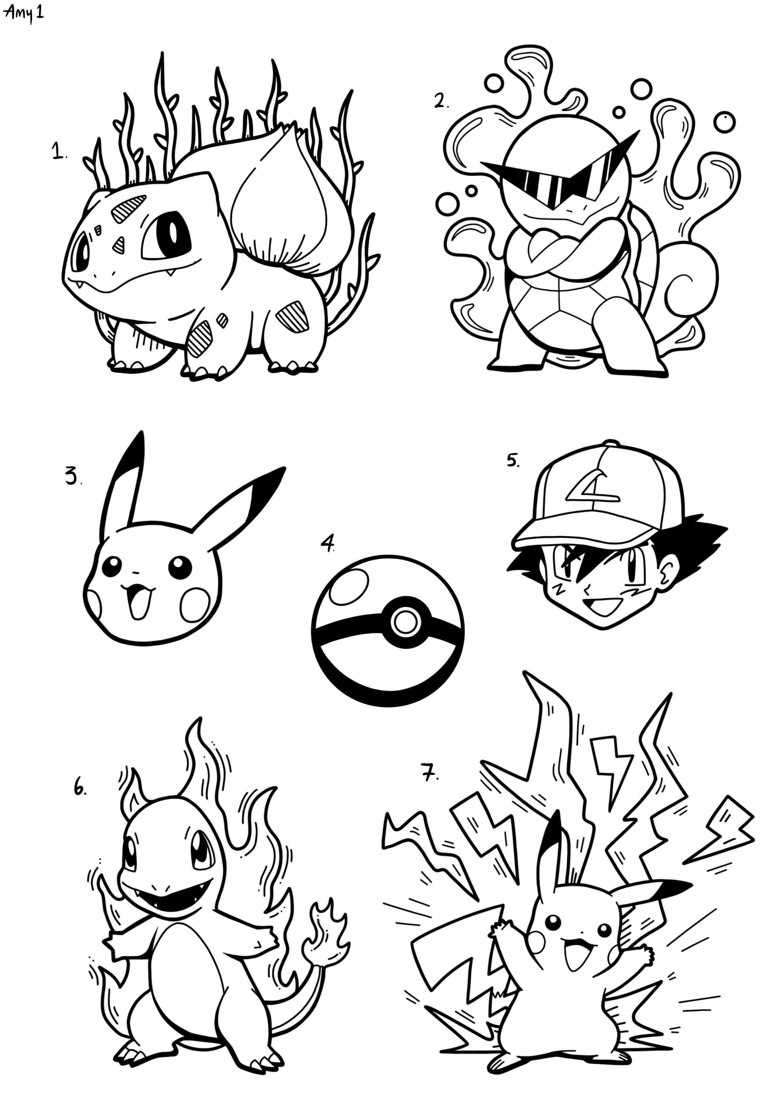 Pokemon inspired designs by Amy