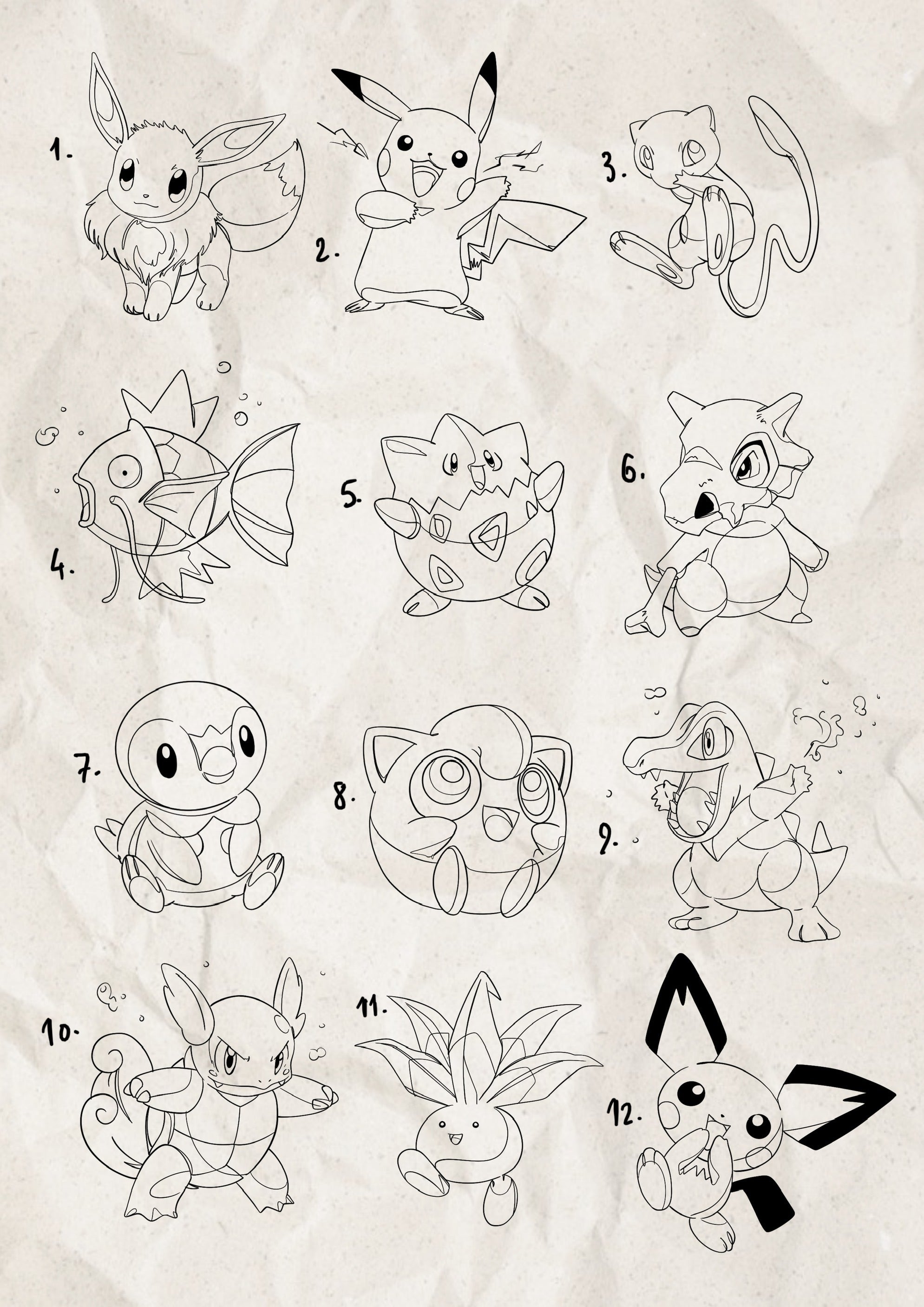 Pokemon inspired designs by Song (2025)