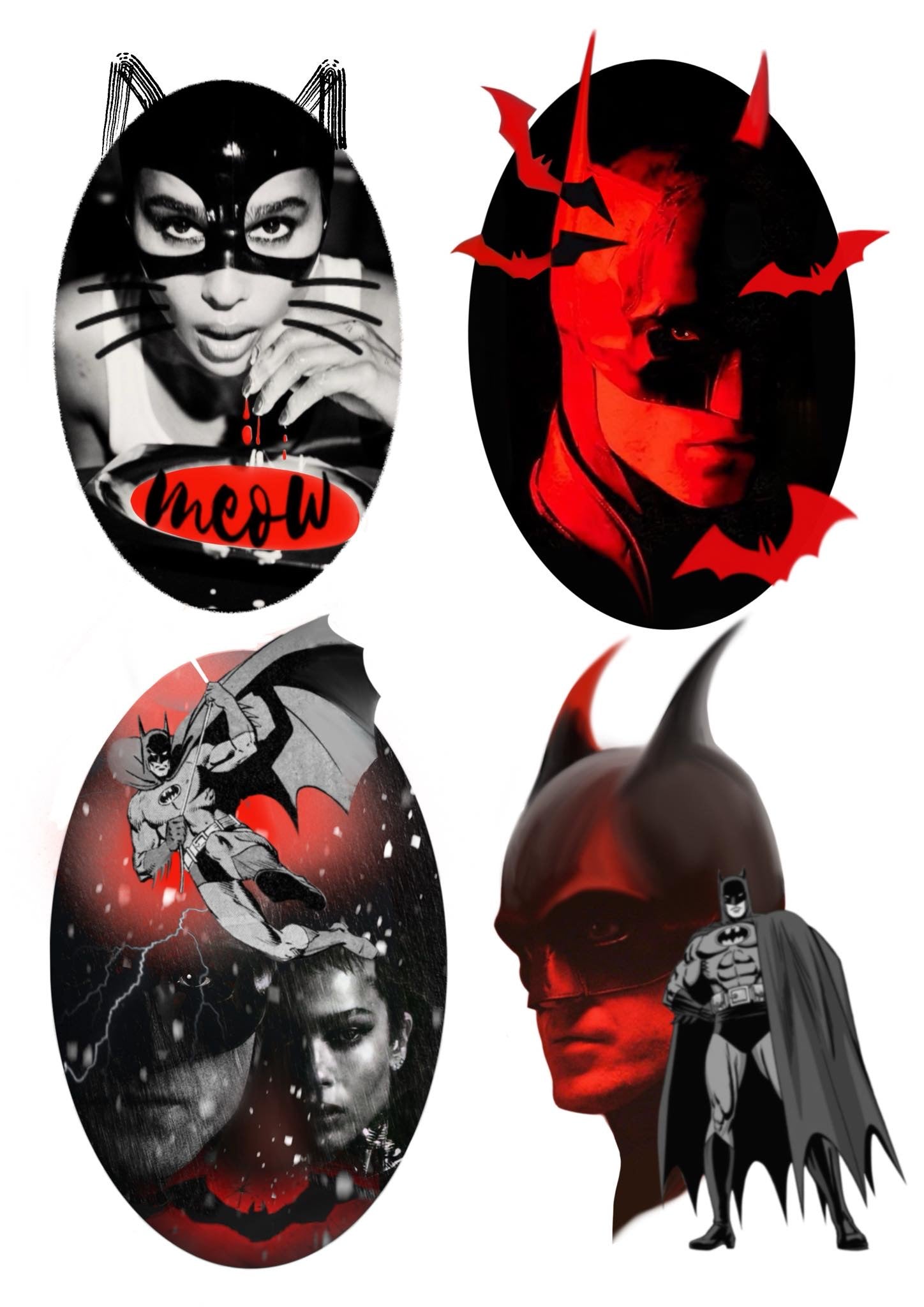 Batman inspired designs by Krista