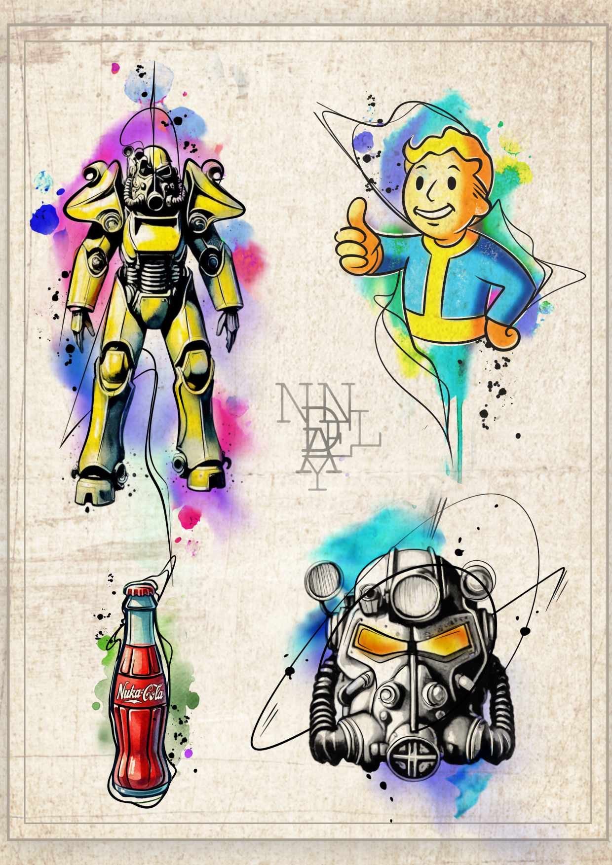 Fallout inspired designs by Daniel