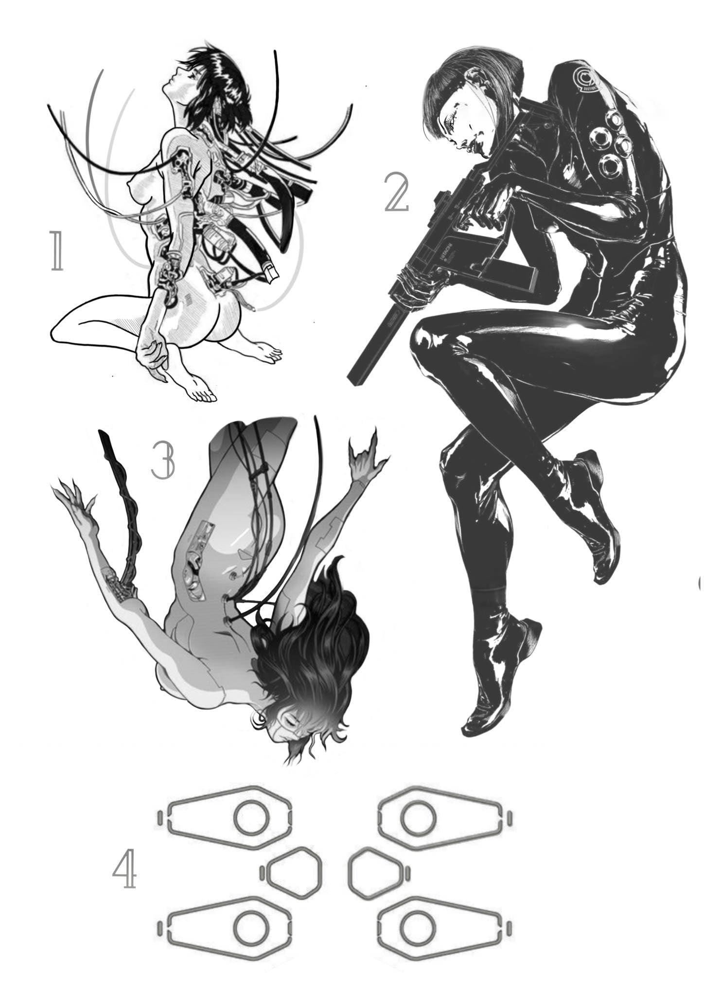 Anime inspired designs by Krista