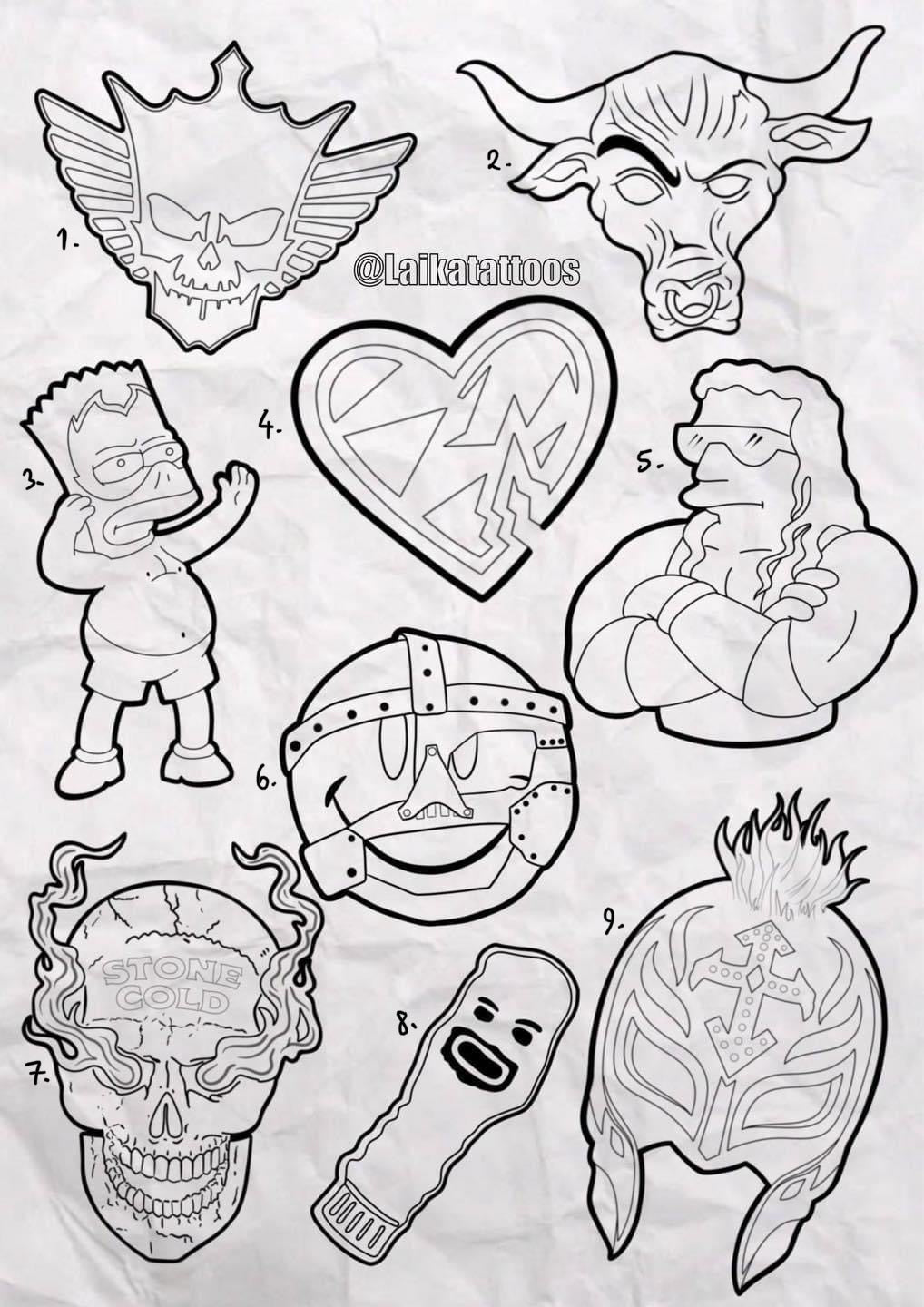Wrestling inspired designs by Laika