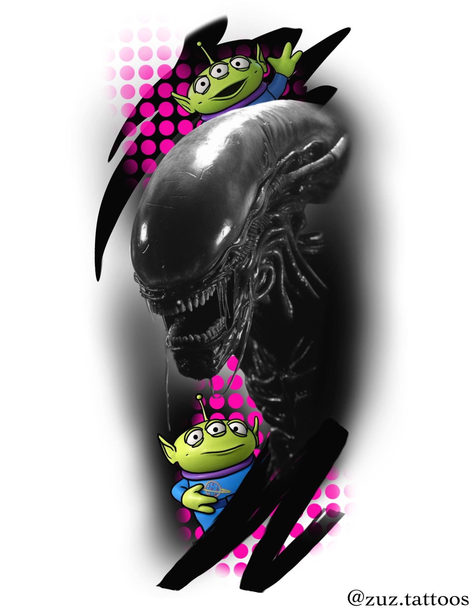 Alien vs Predator inspired designs by Zuzanna