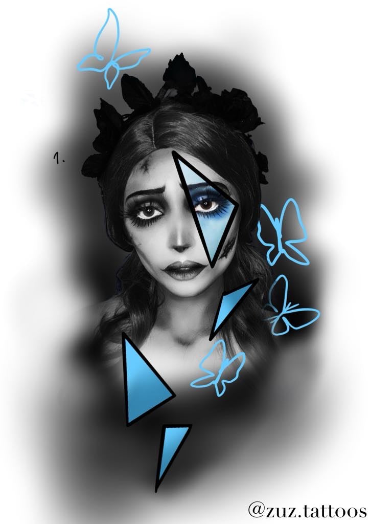 Tim Burton inspired designs by Zuzanna