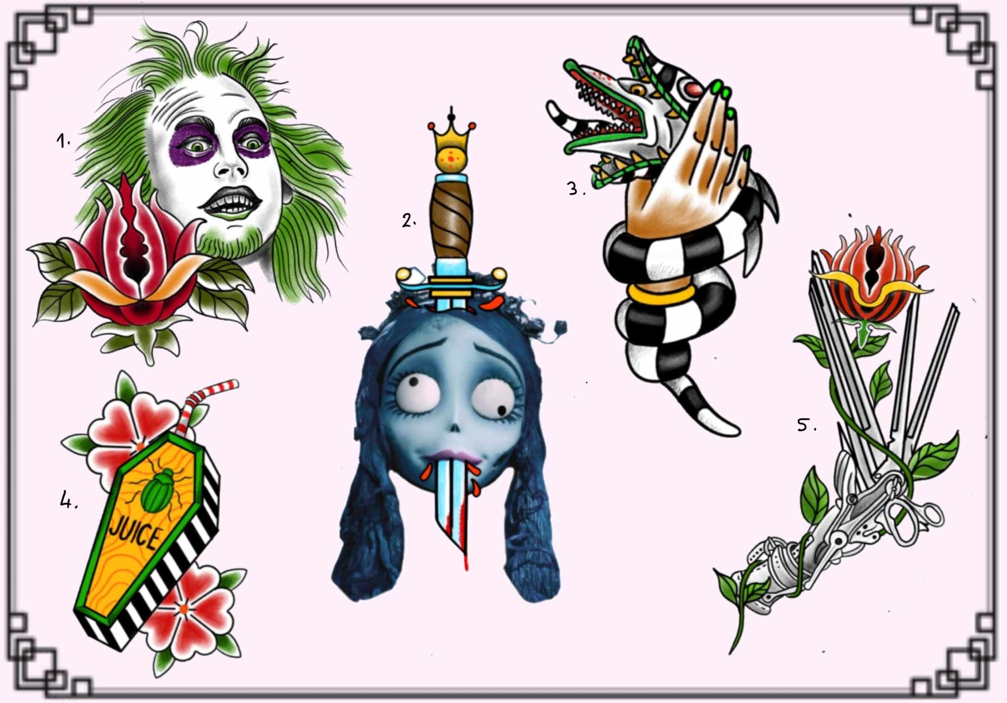 Tim Burton inspired designs by Maciek