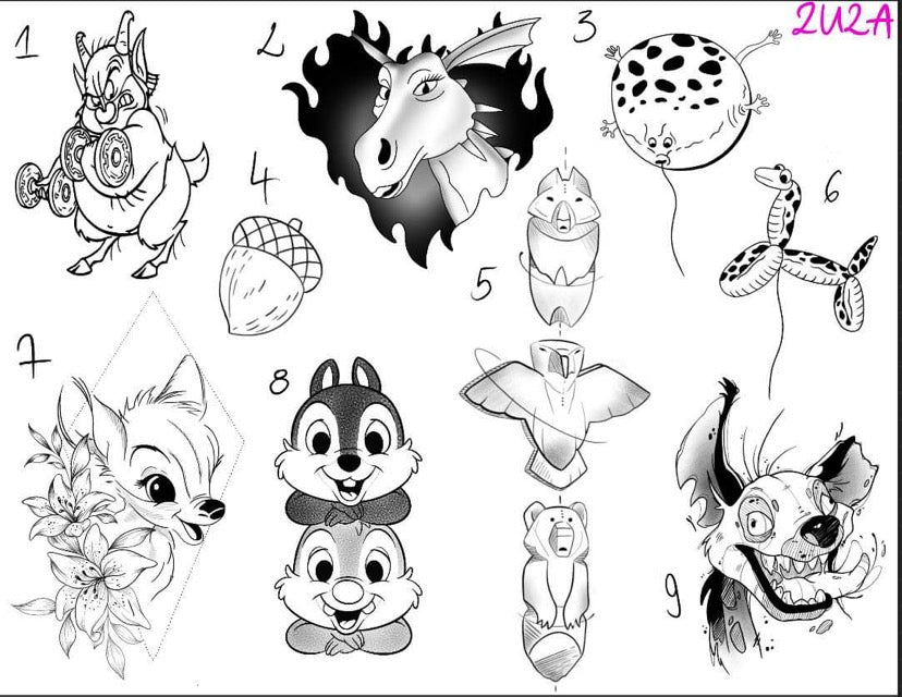 Disney inspired designs by Zuzanna