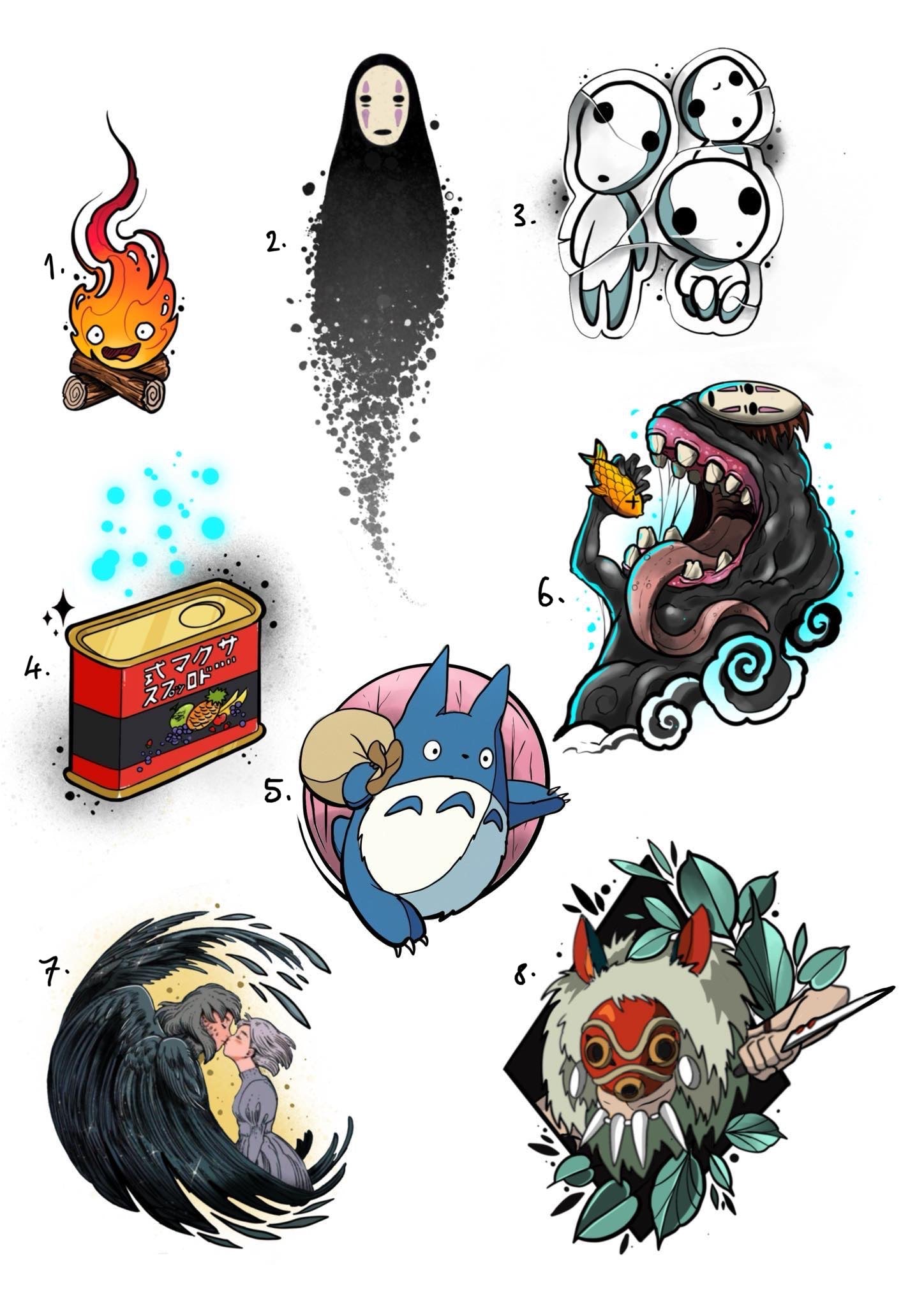 Studio Ghibli inspired designs by Tomas