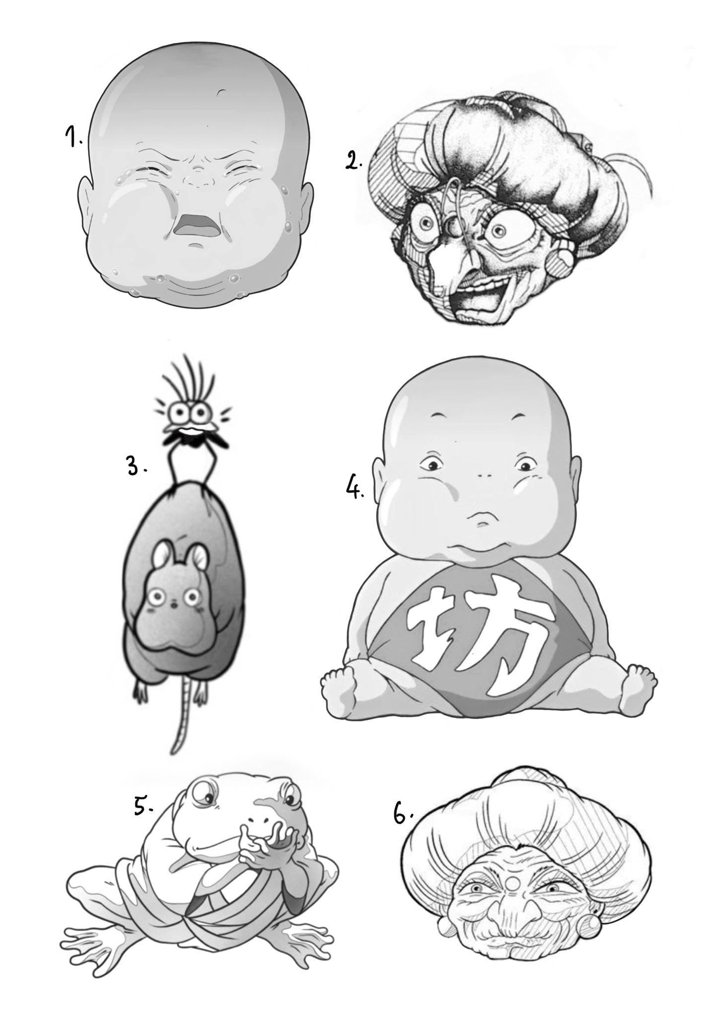 Studio Ghibli inspired designs by Krista