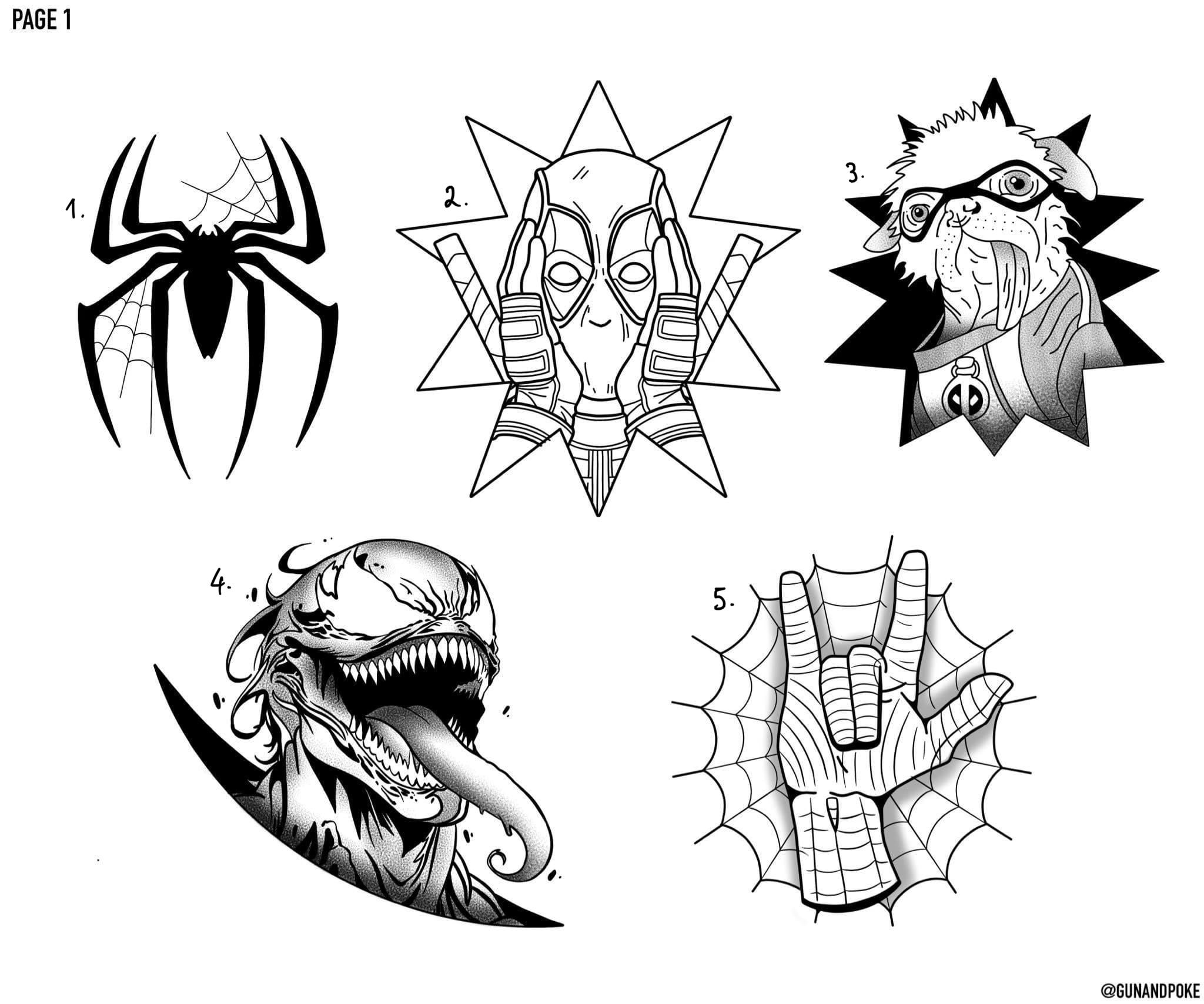 Marvel vs DC inspired designs by Amy