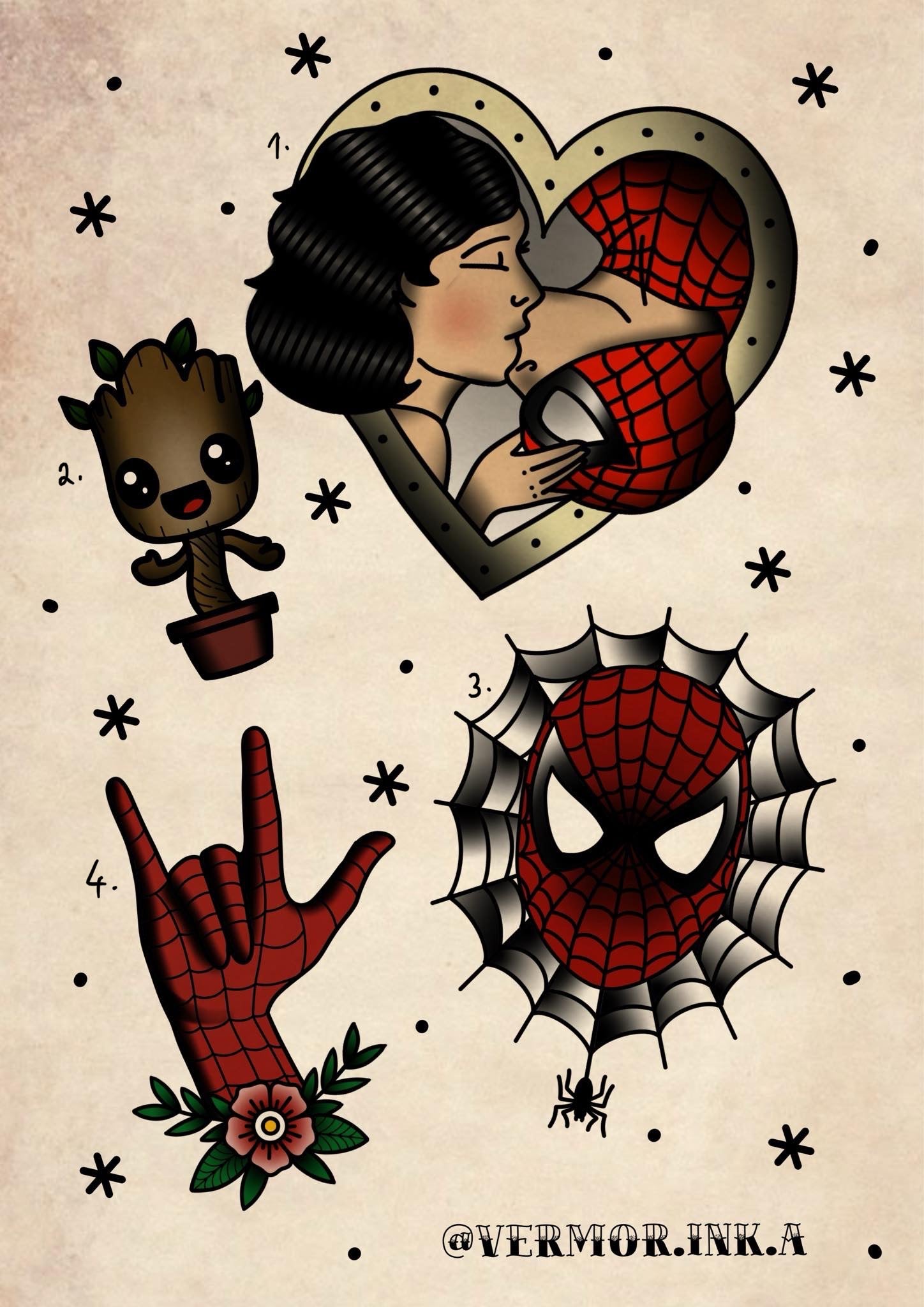 Marvel vs DC inspired designs by Veronika