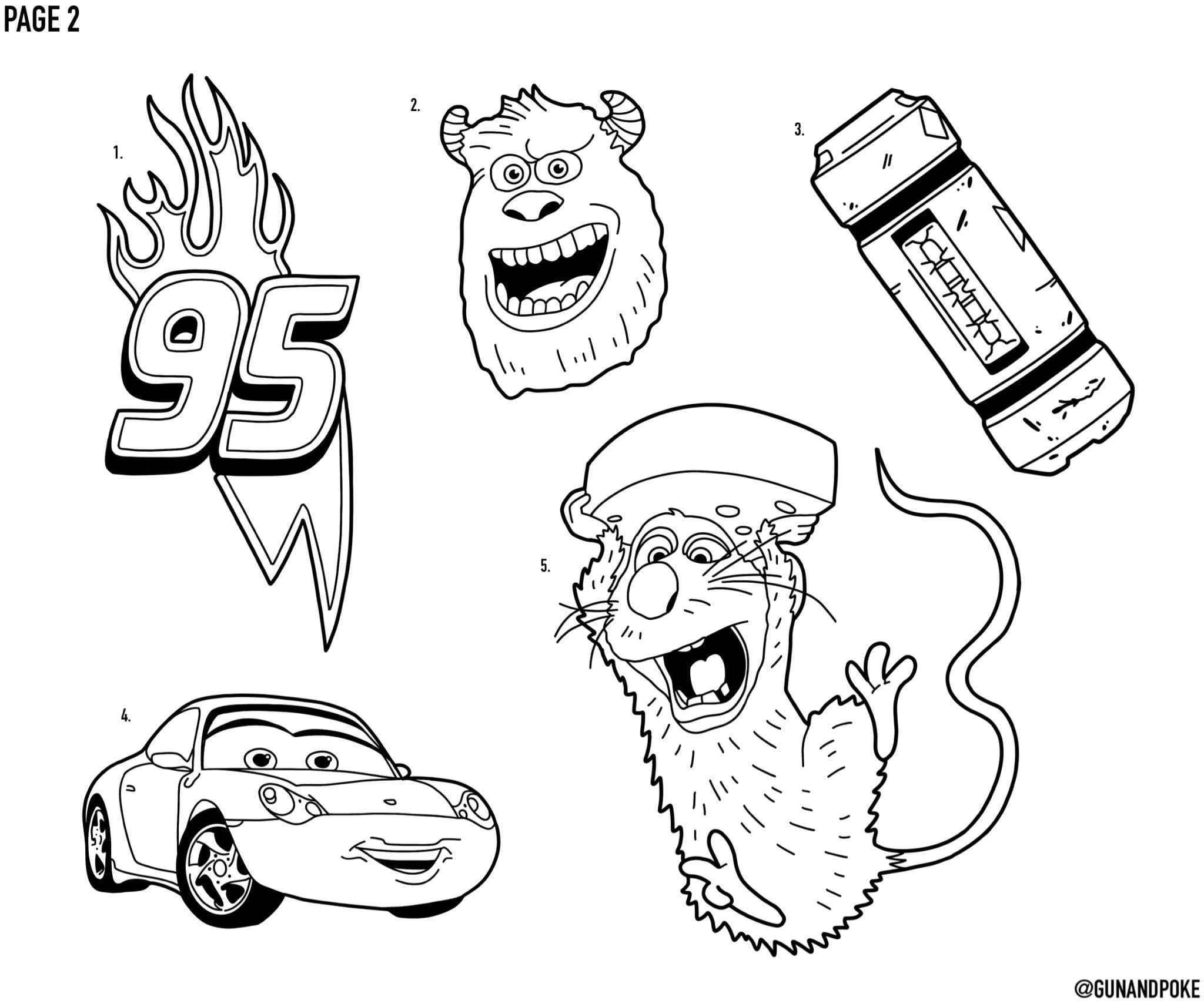Pixar inspired designs by Amy