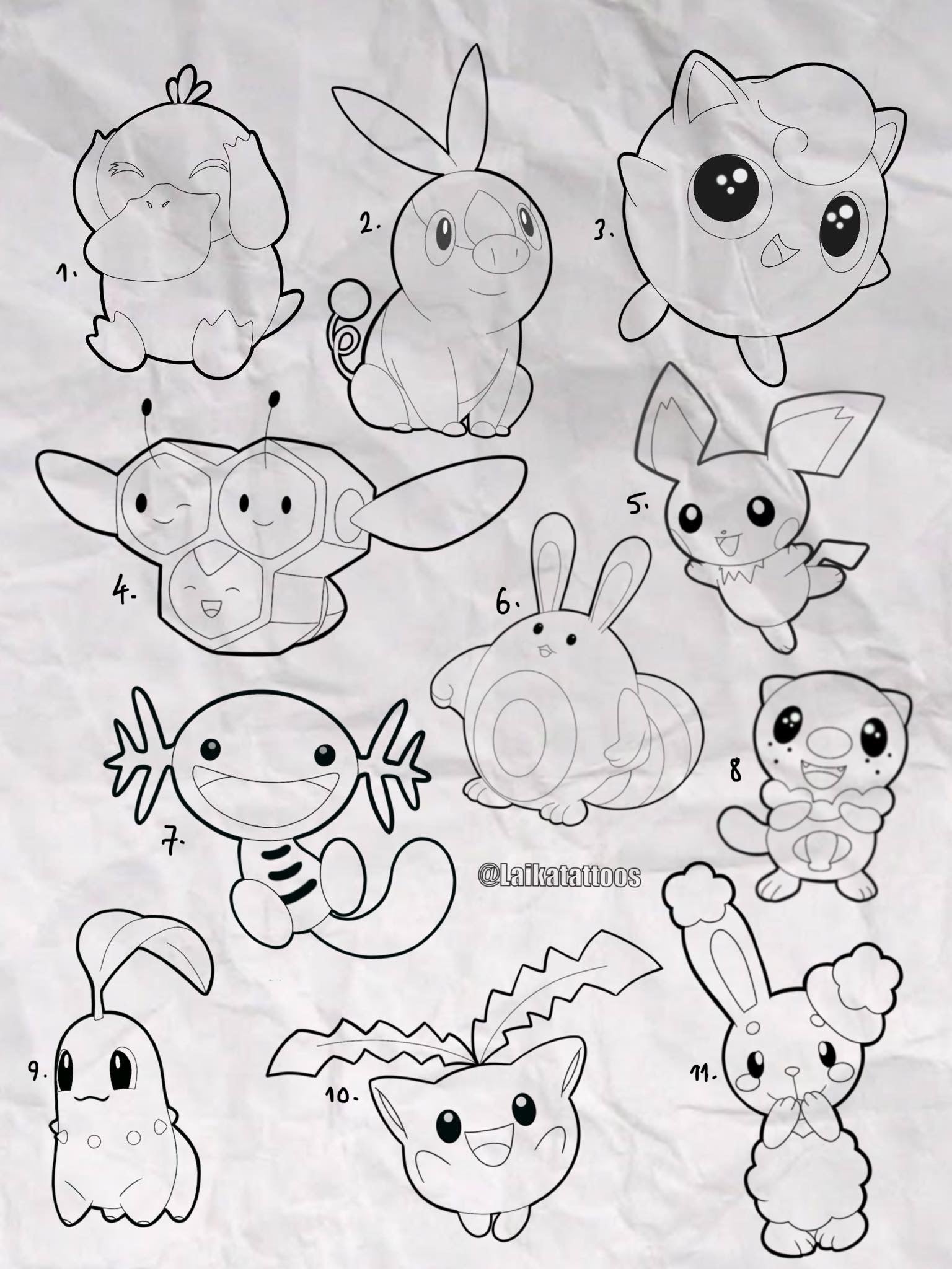 Pokemon inspired designs by Laika