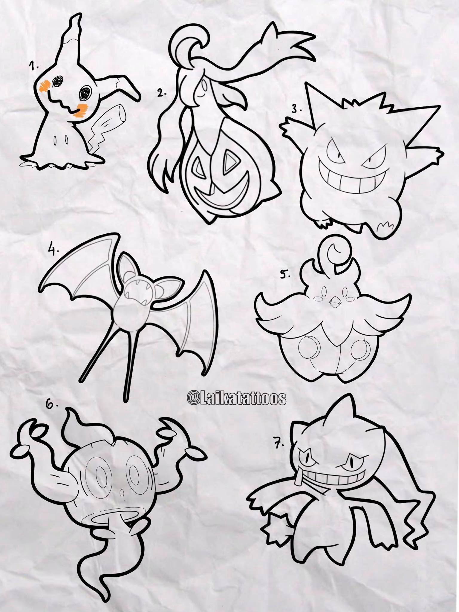 Pokemon inspired designs by Laika