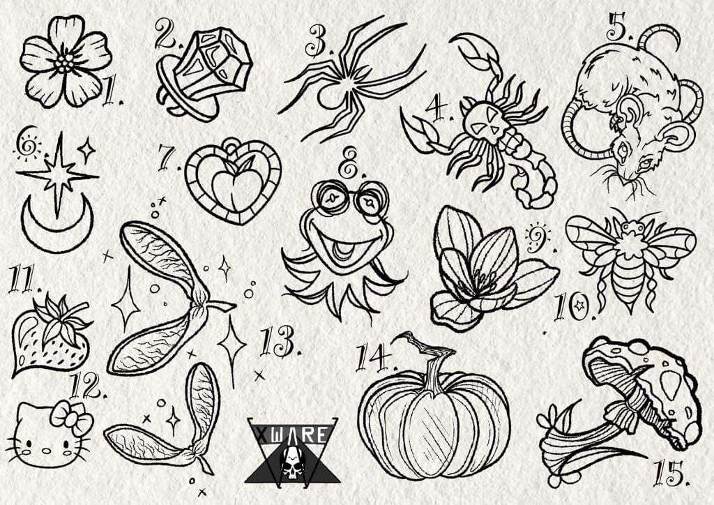 Fine Line and Illustrative inspired designs by Emily