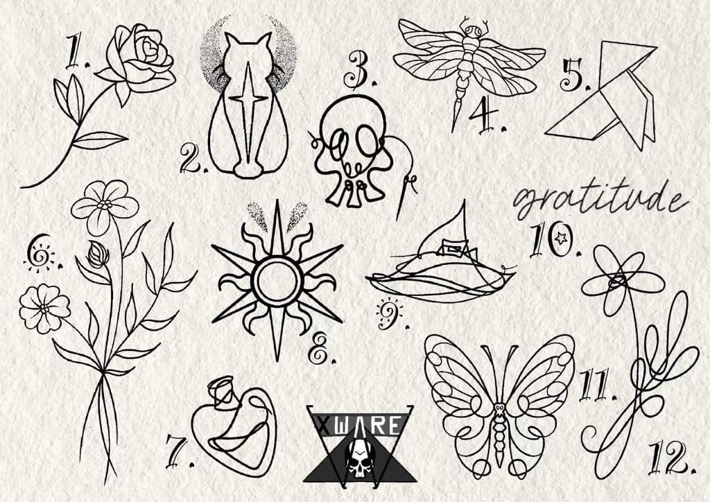 Fine Line and Illustrative inspired designs by Emily