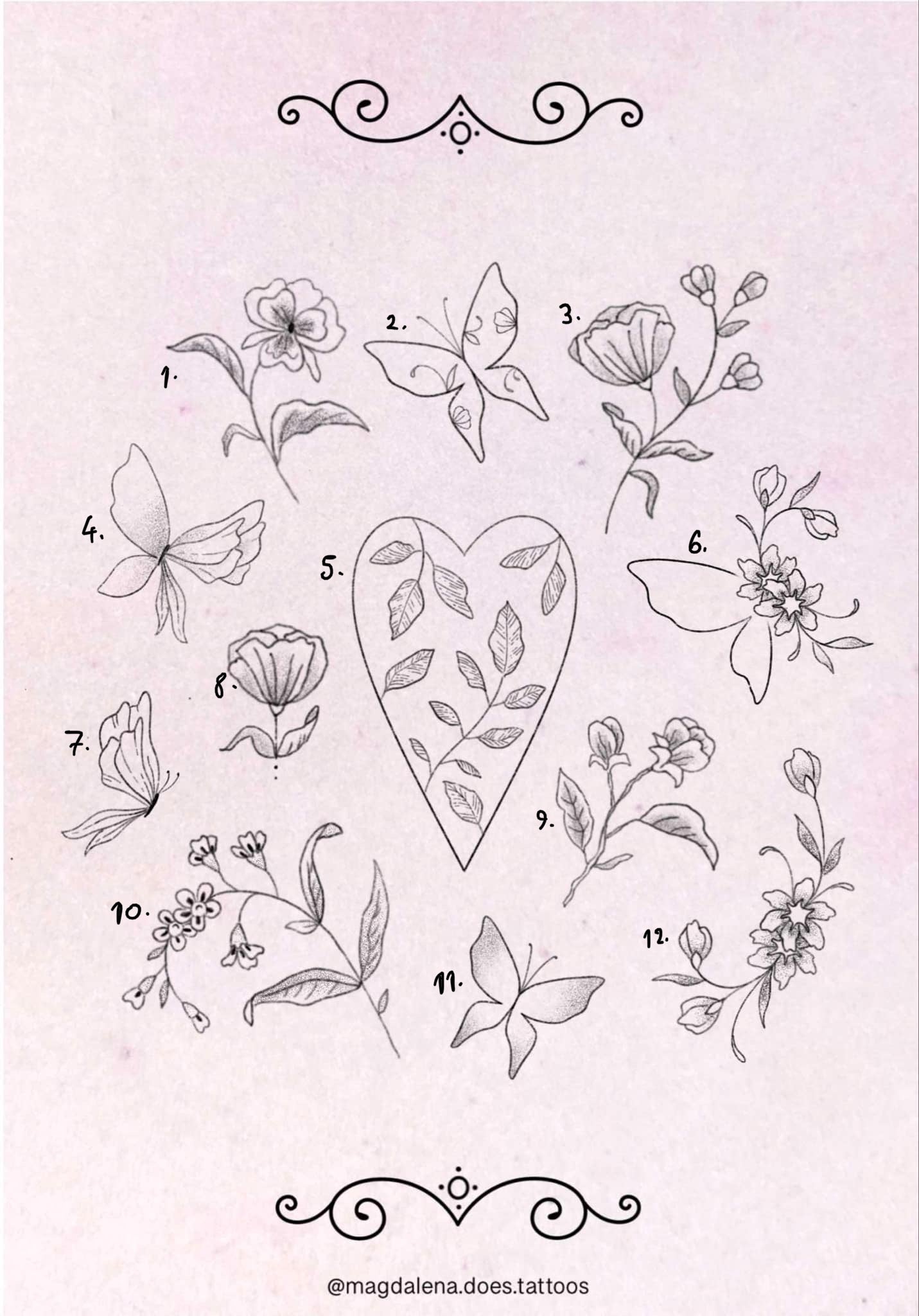 Fine Line and Illustrative inspired designs by Magda