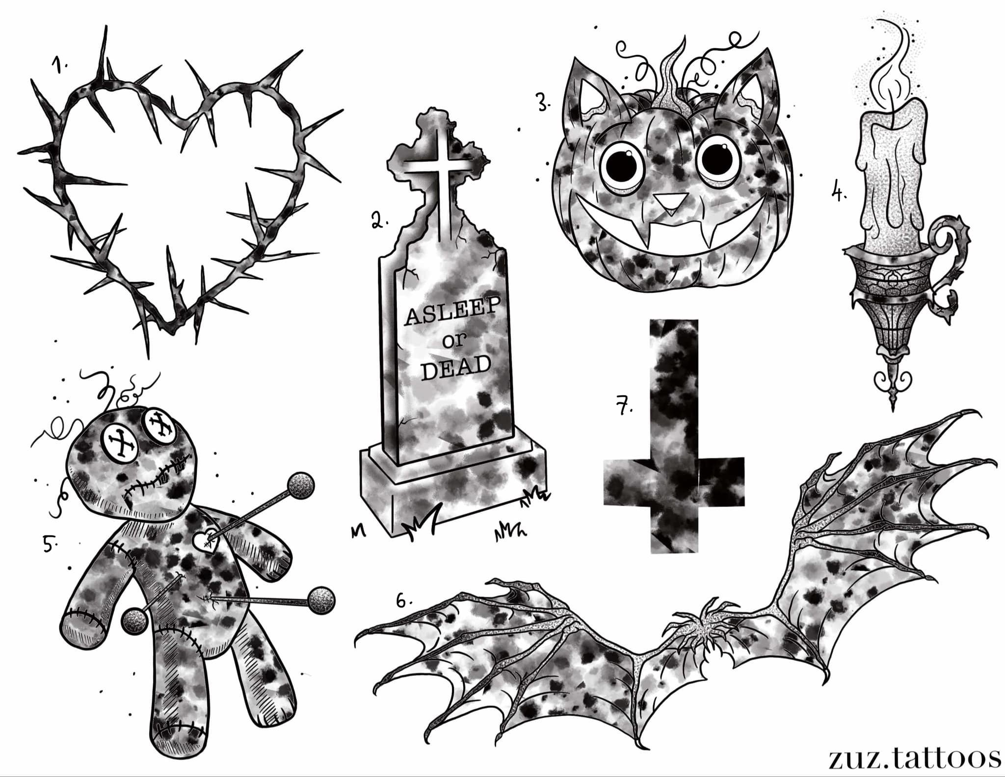 Halloween inspired designs by Zuzanna