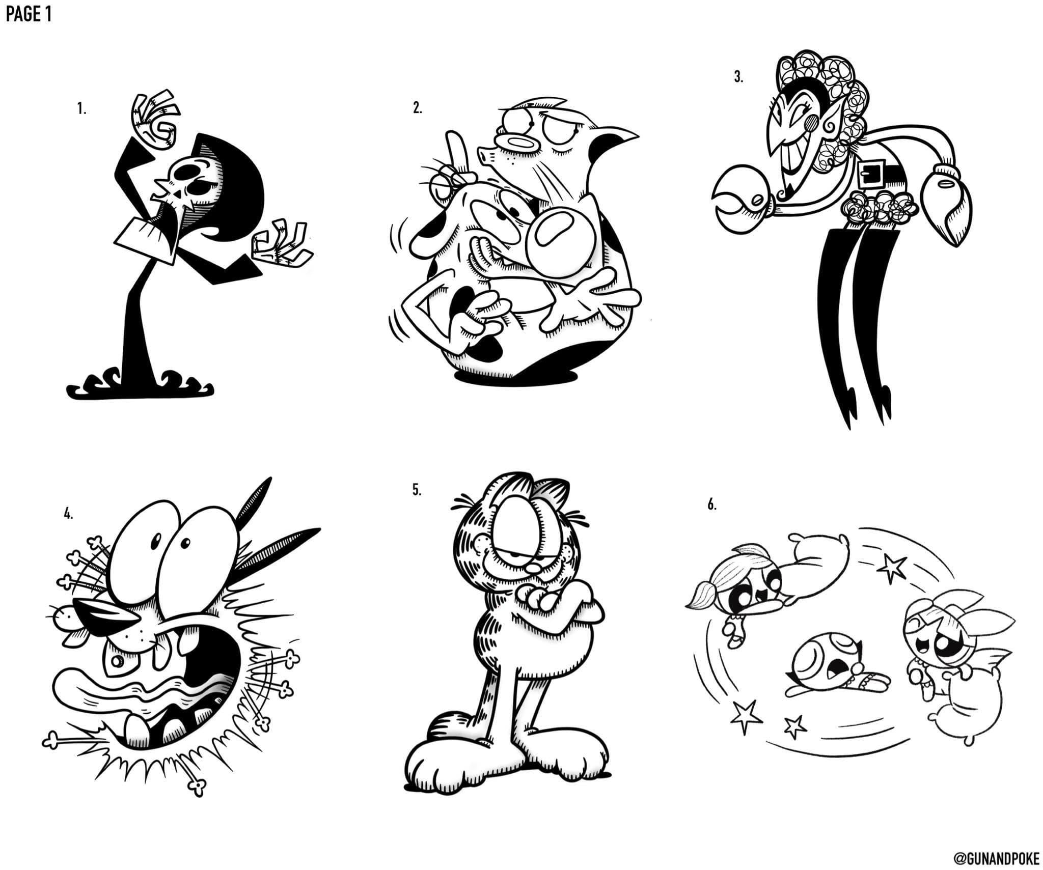 Cartoon Network inspired designs by Amy