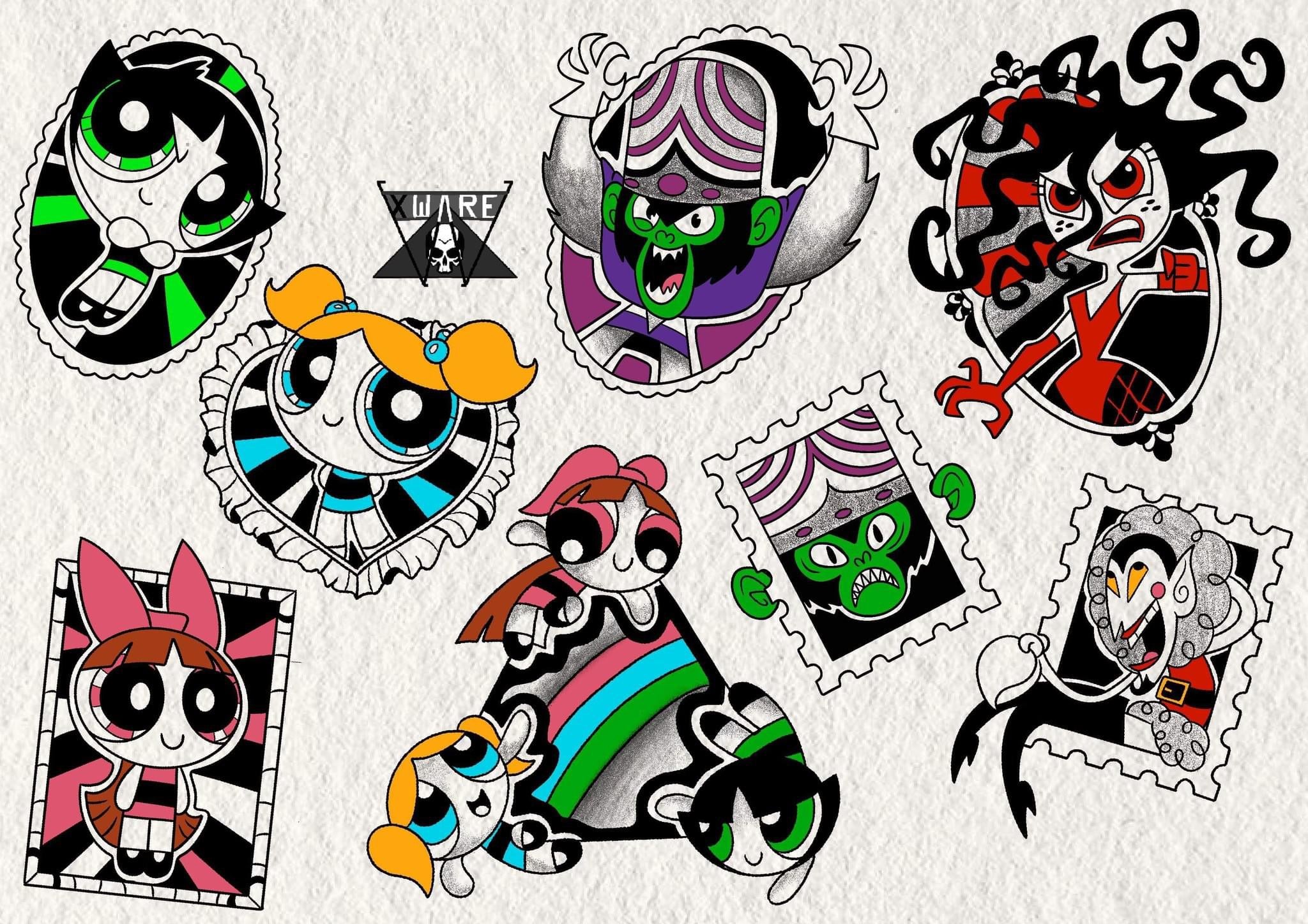Cartoon Network inspired designs by Emily