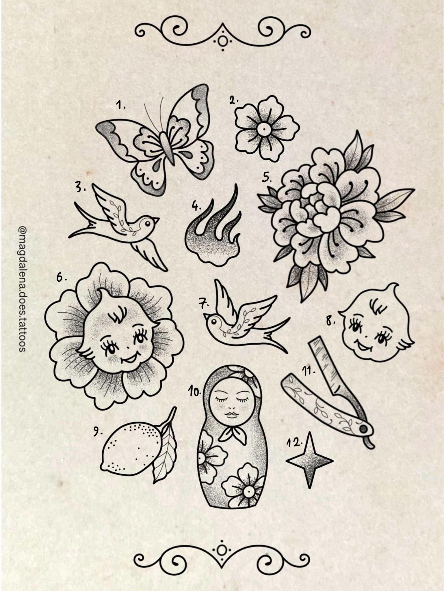 Traditional inspired designs by Magda