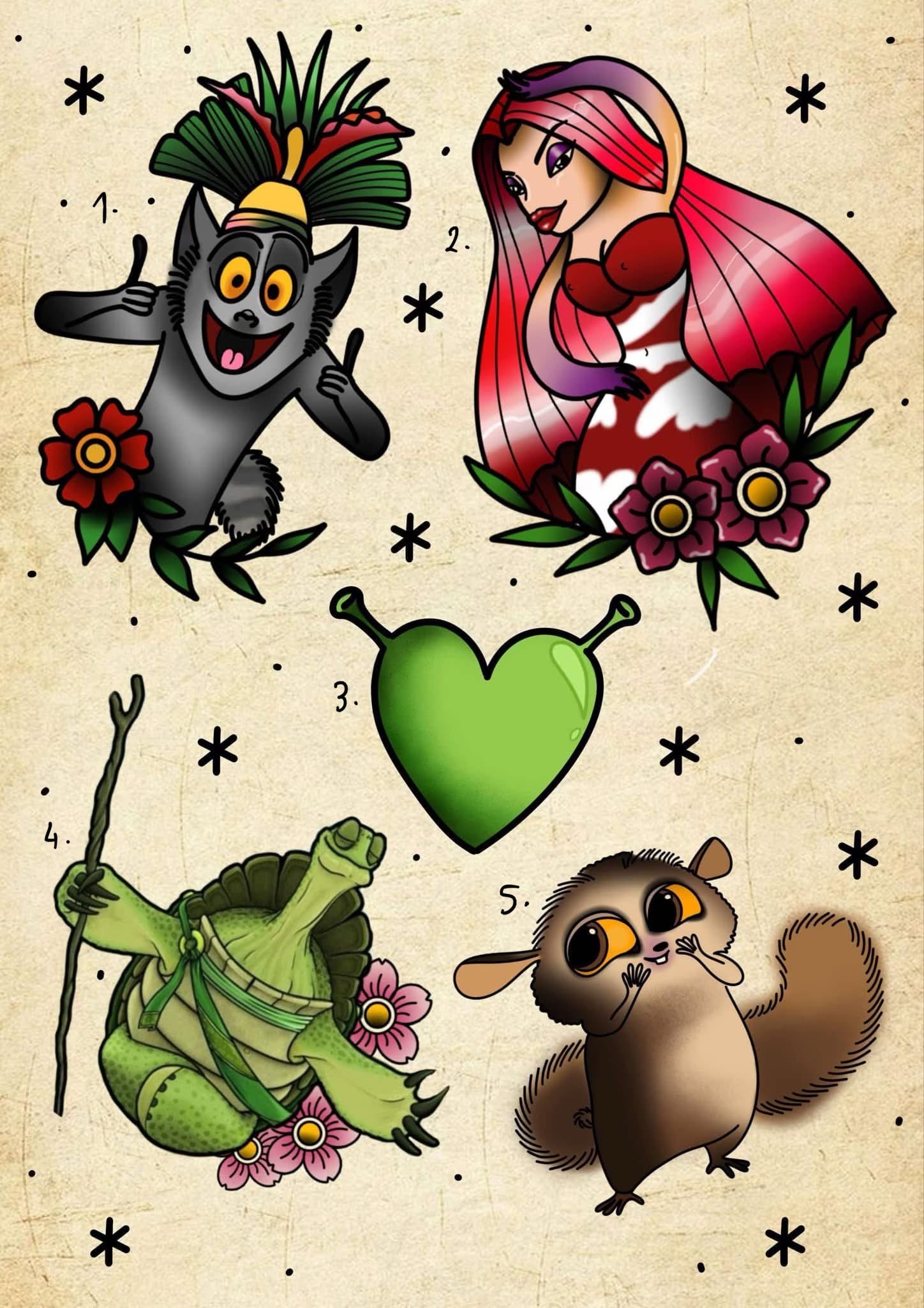 Dream Works inspired designs by Veronika
