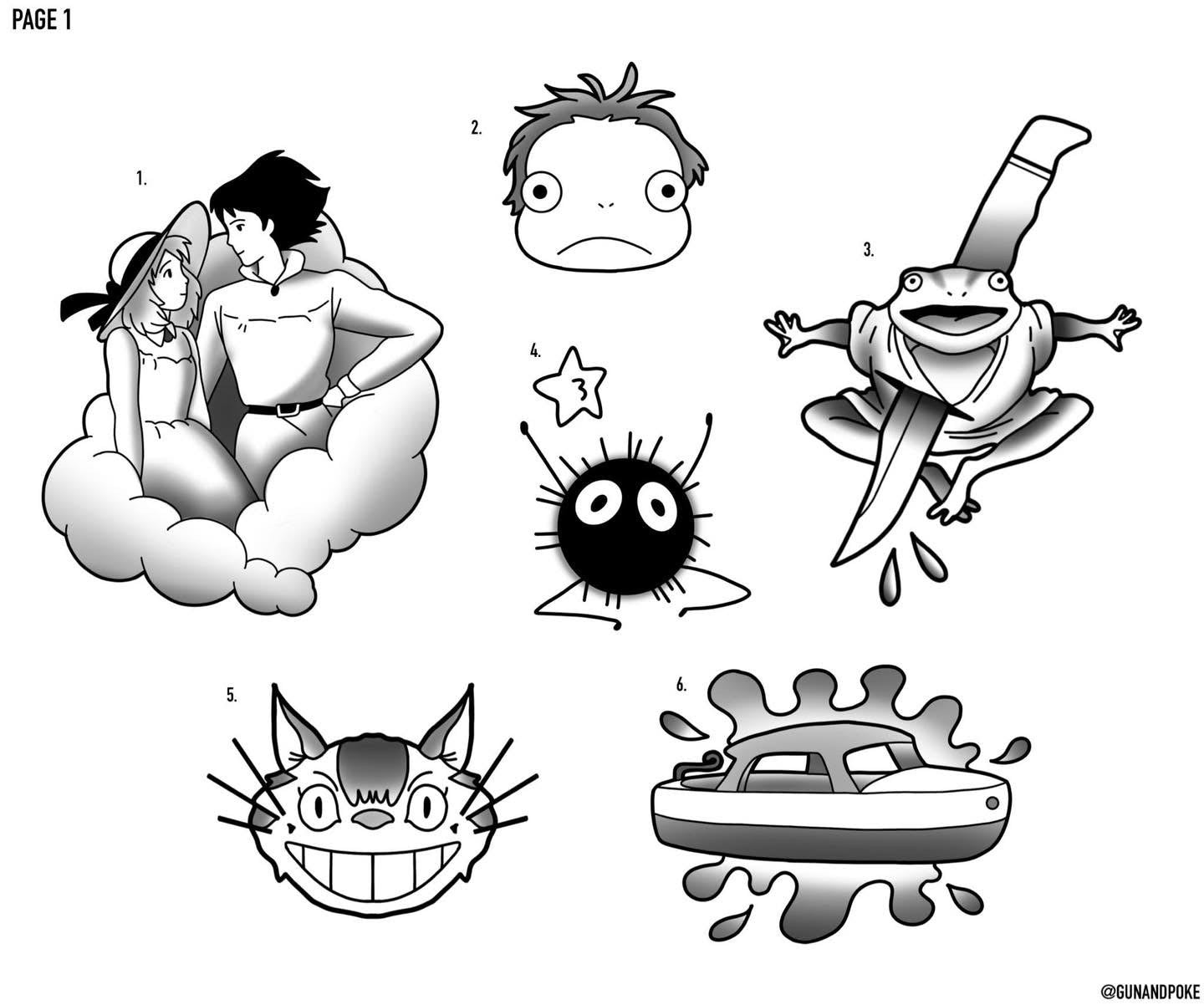 Studio Ghibli inspired designs by Amy