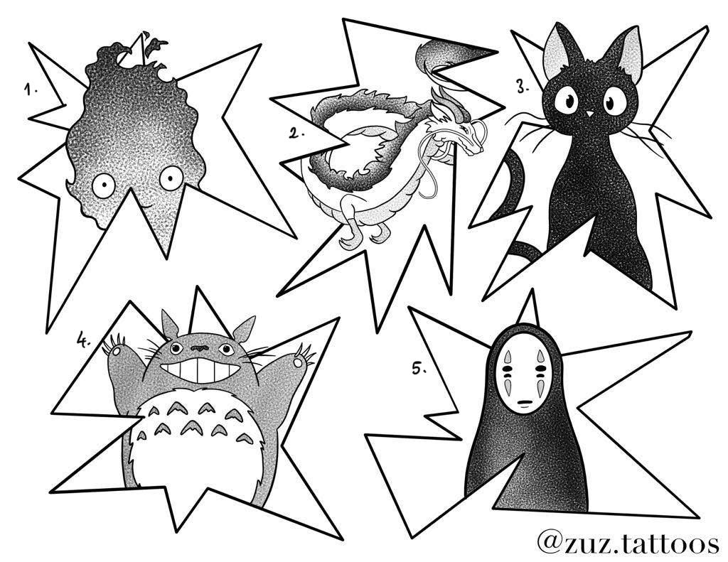 Studio Ghibli inspired designs by Zuzanna