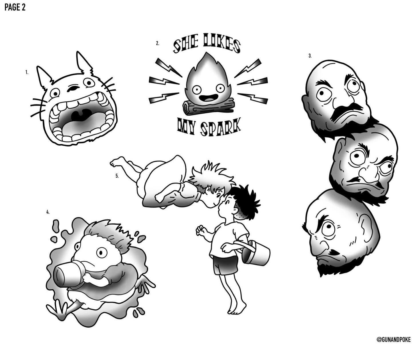 Studio Ghibli inspired designs by Amy