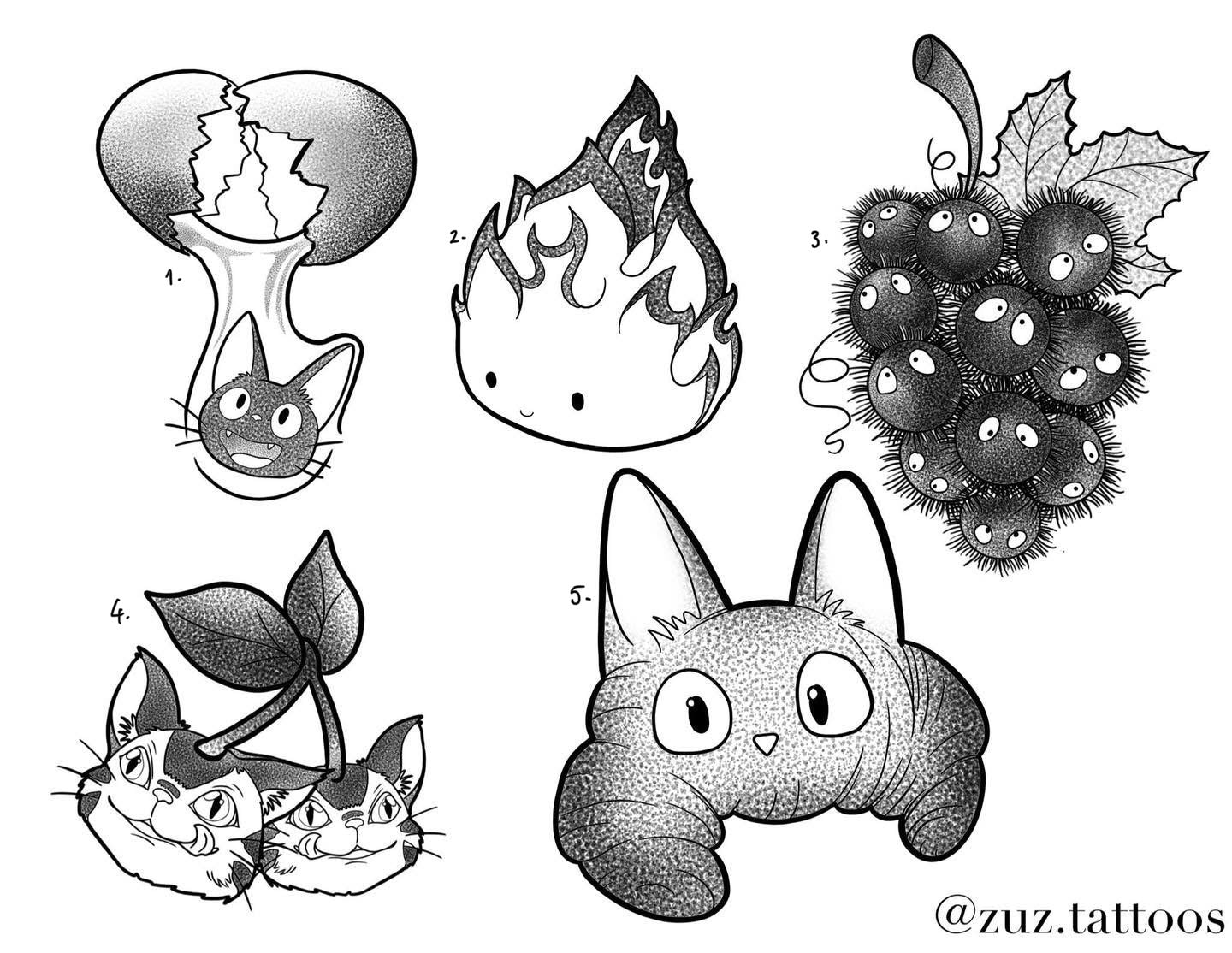 Studio Ghibli inspired designs by Zuzanna