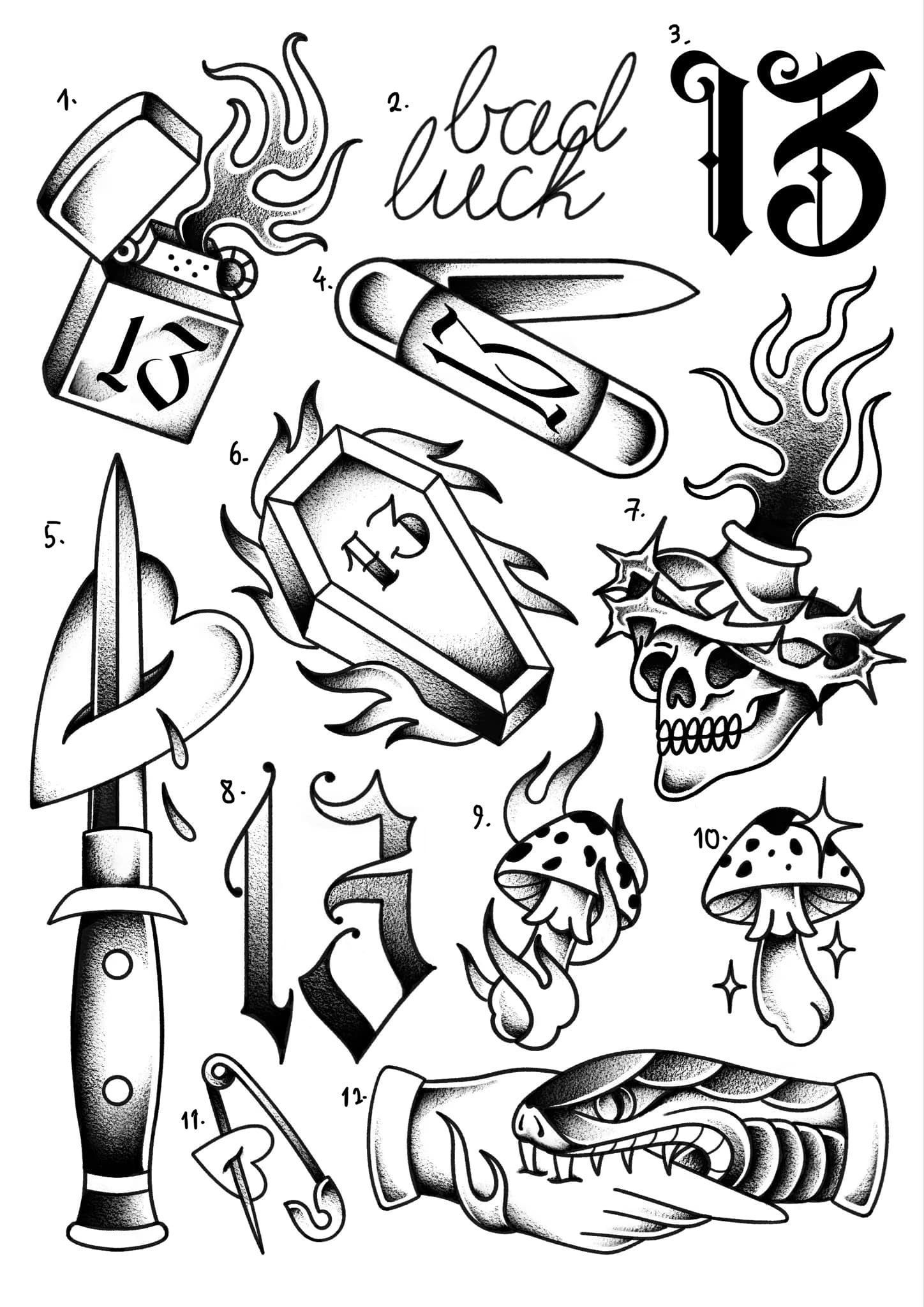 Friday 13th inspired designs by Inga