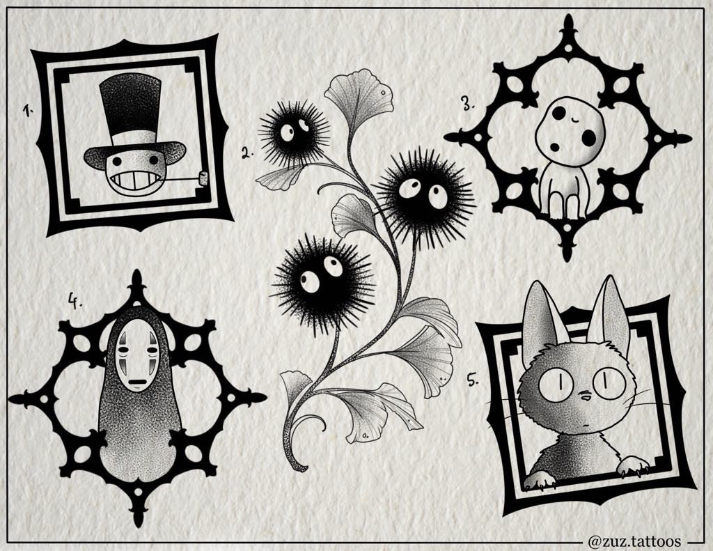 Studio Ghibli inspired designs by Zuzanna (2025)