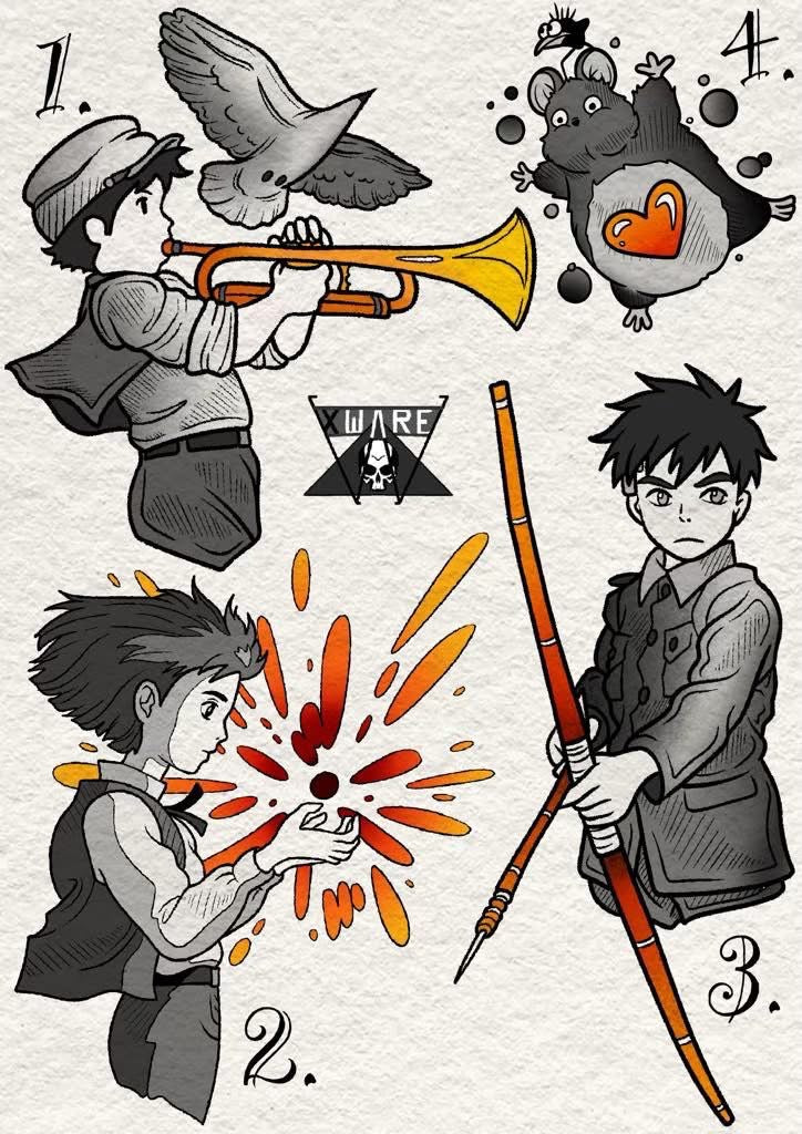 Studio Ghibli inspired designs by Emily (2025)