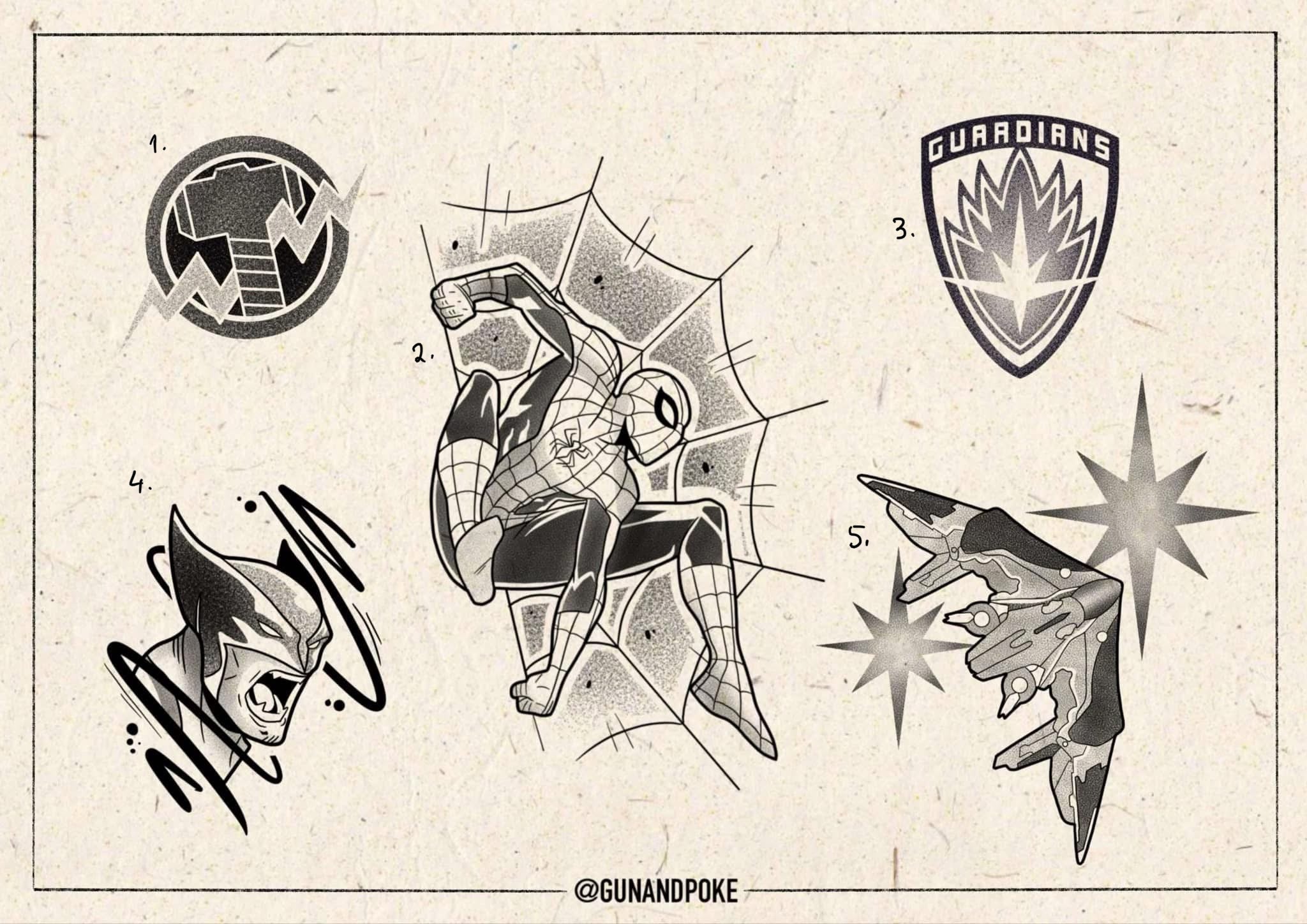 Marvel inspired designs by Amy (2025)