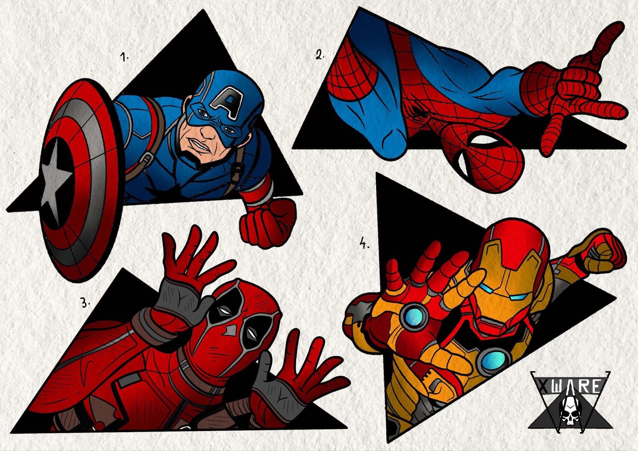 Marvel inspired designs by Emily (2025)