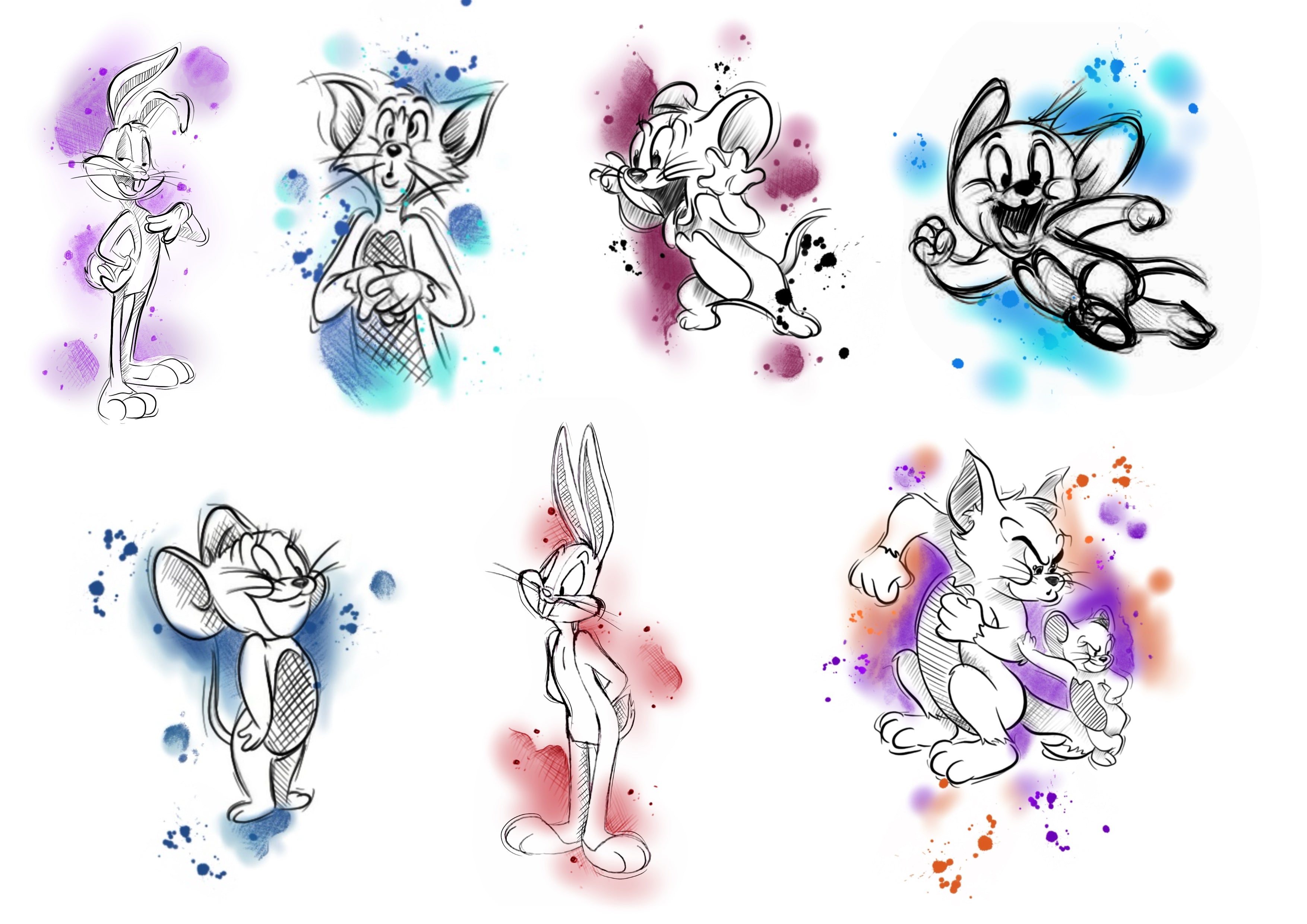 Cartoon Network inspired designs by Bara